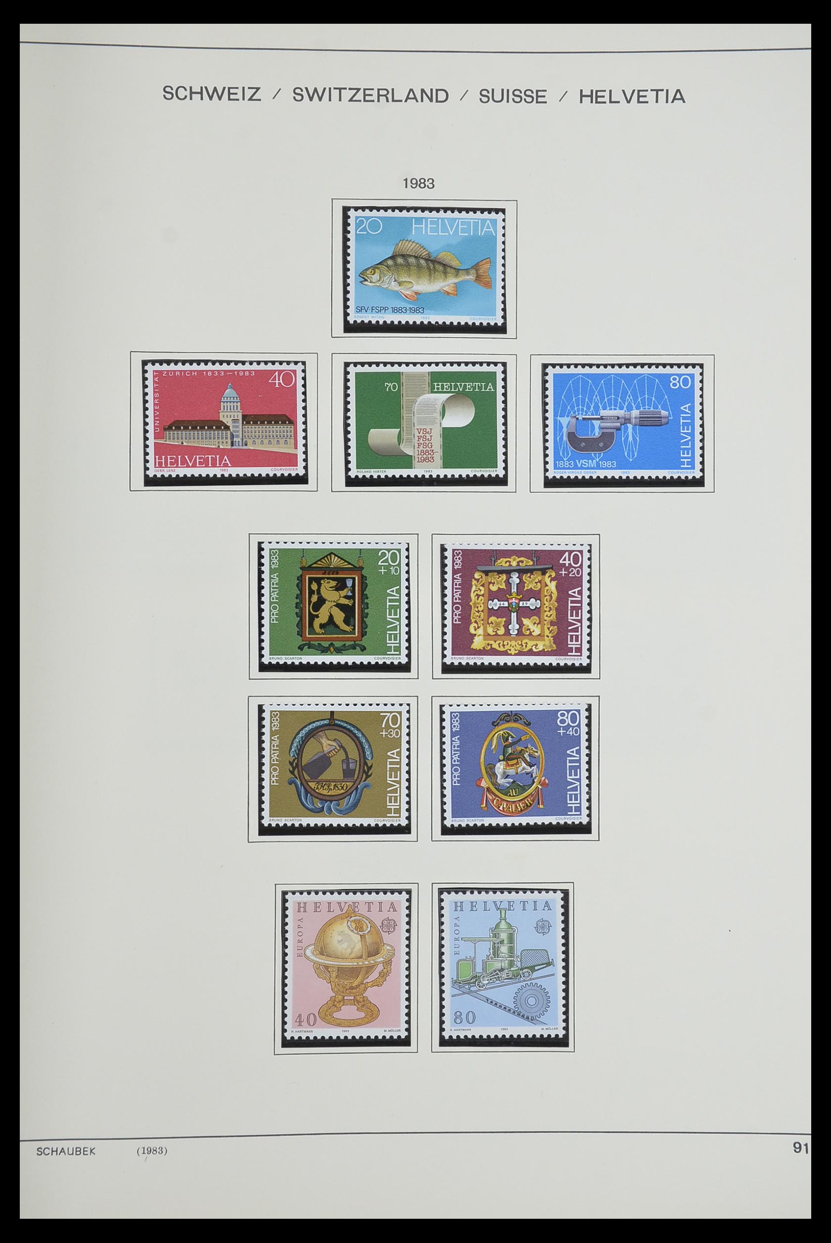 33601 081 - Stamp collection 33601 Switzerland 1854-1985.