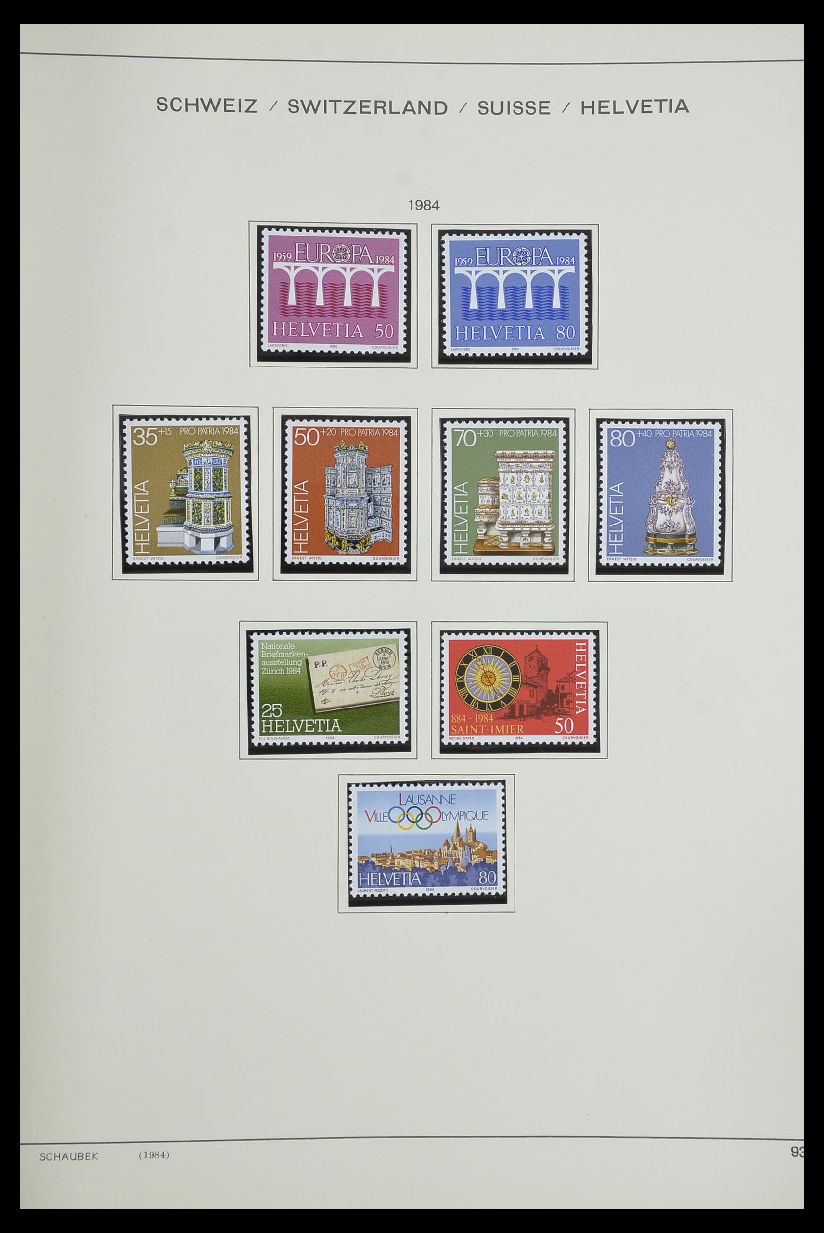 33601 083 - Postzegelverzameling 33601 Zwitserland 1854-1985.