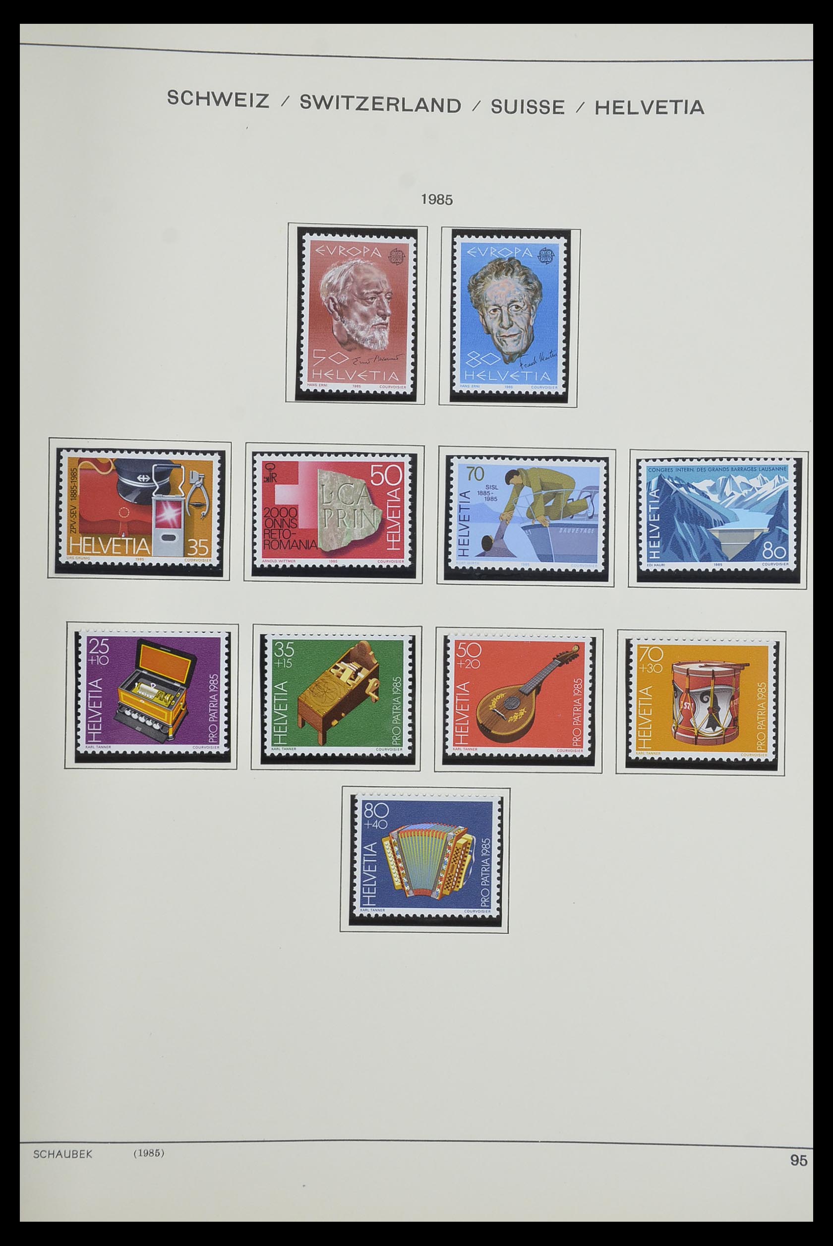 33601 085 - Postzegelverzameling 33601 Zwitserland 1854-1985.