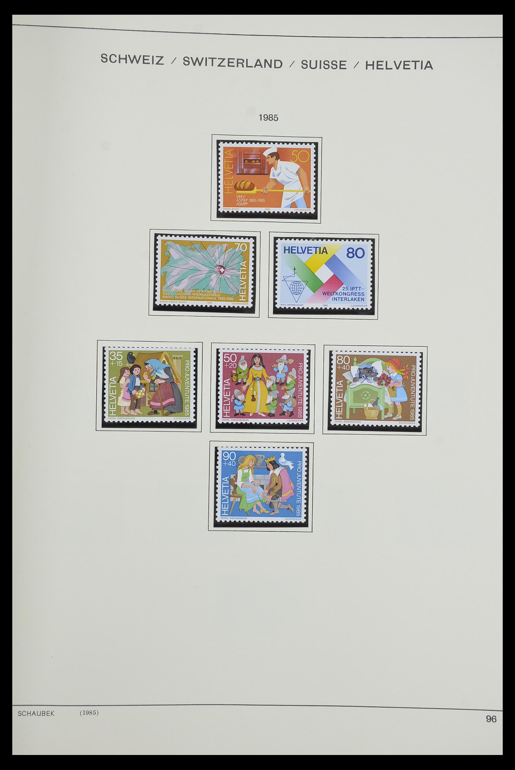 33601 086 - Stamp collection 33601 Switzerland 1854-1985.