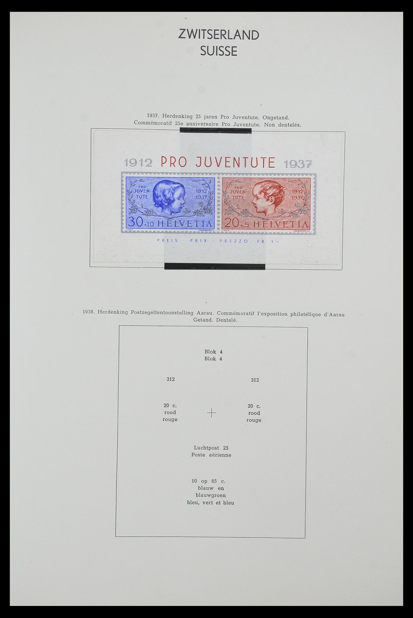 33601 088 - Postzegelverzameling 33601 Zwitserland 1854-1985.