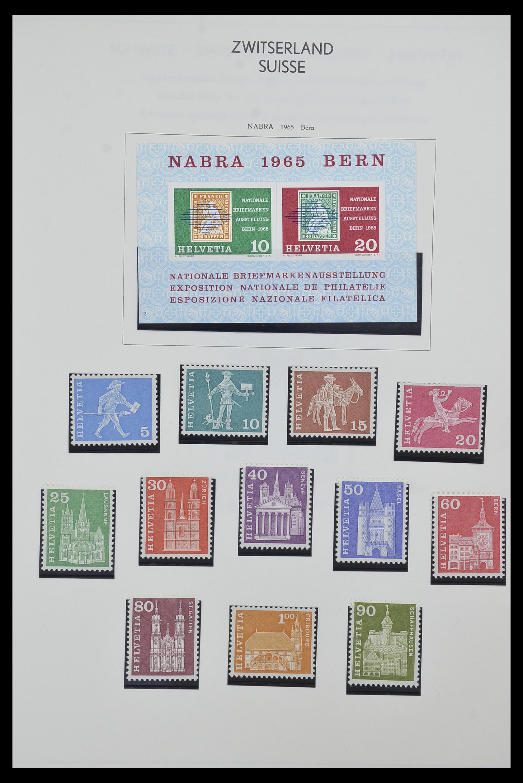 33601 090 - Postzegelverzameling 33601 Zwitserland 1854-1985.