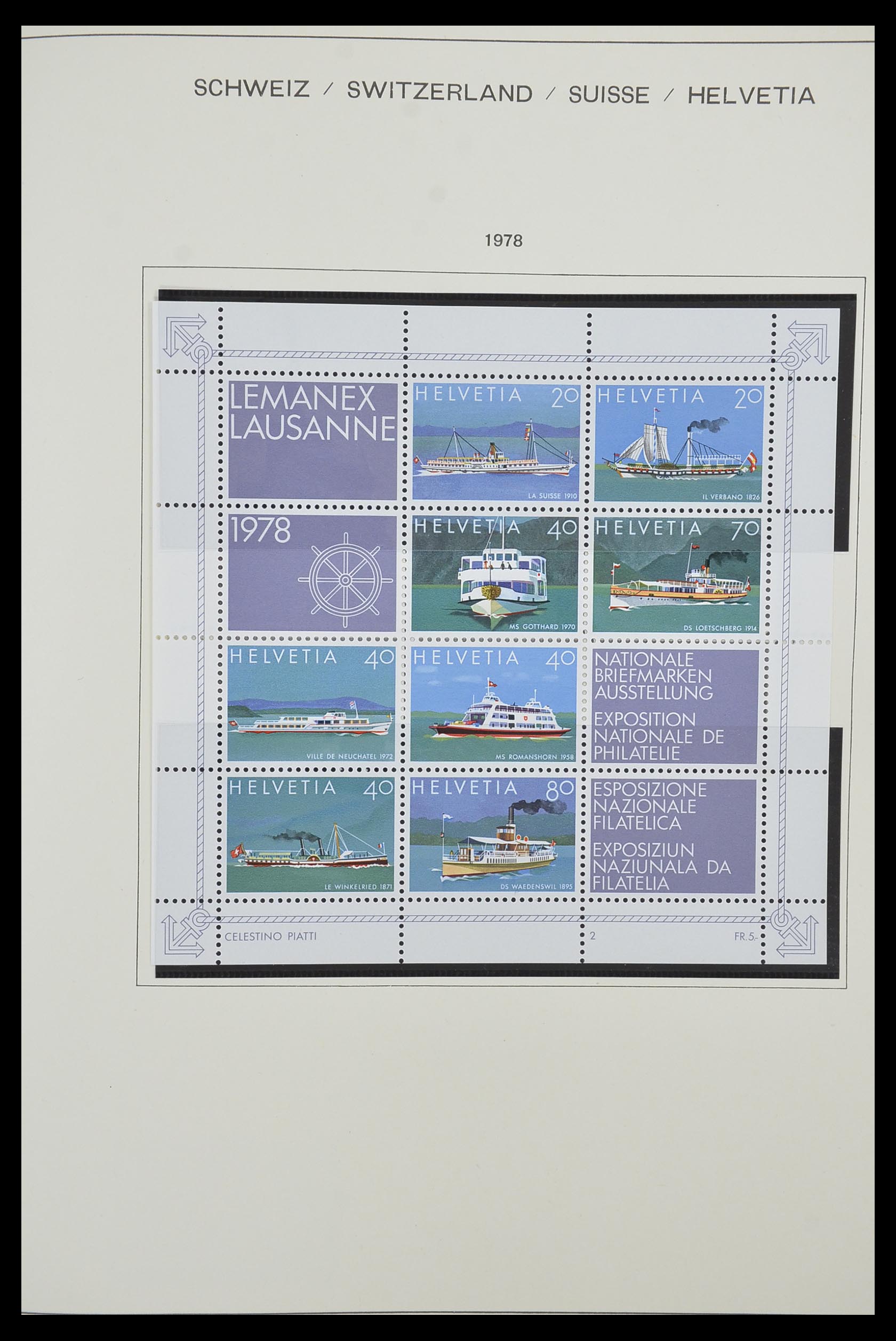 33601 093 - Postzegelverzameling 33601 Zwitserland 1854-1985.
