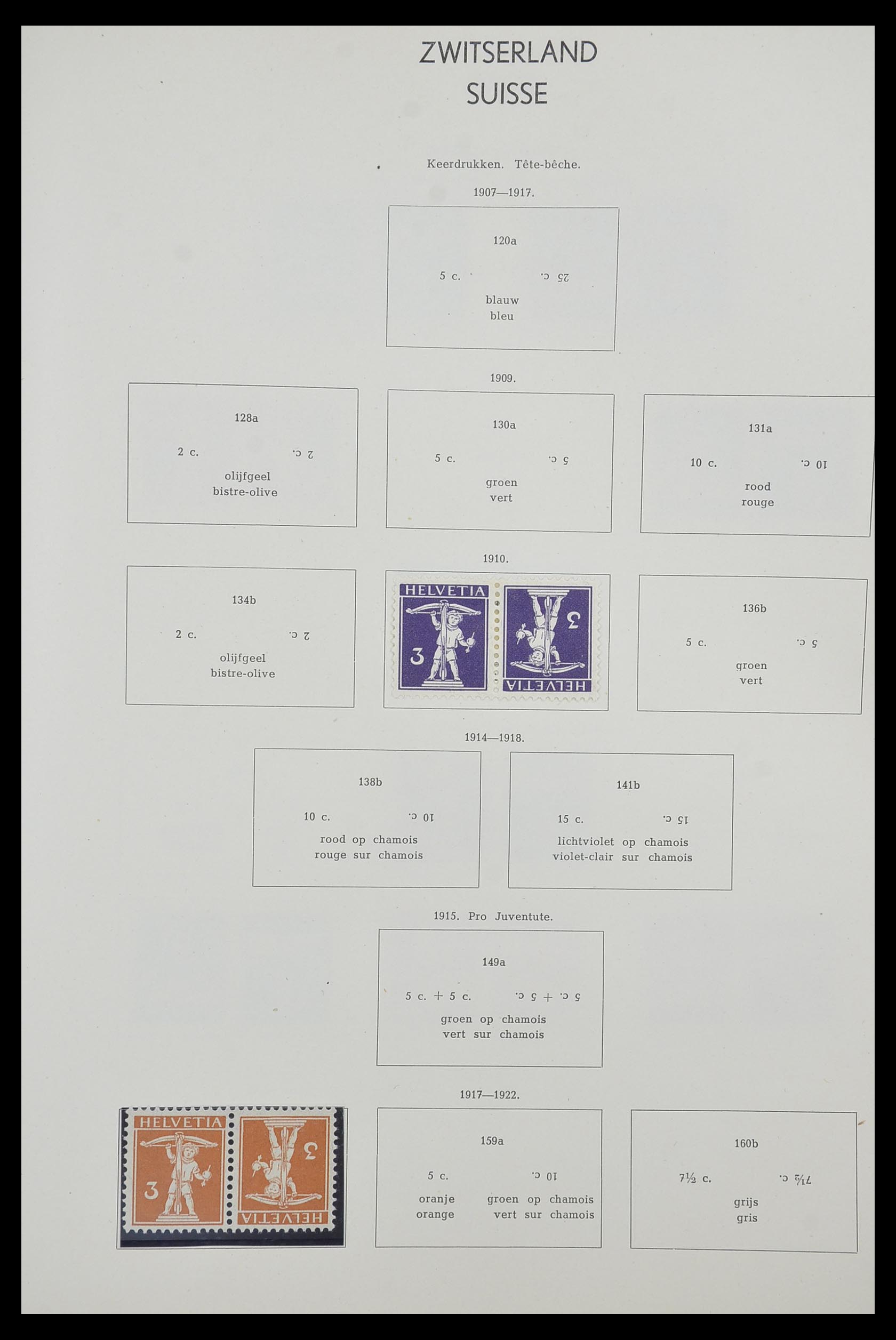 33601 094 - Postzegelverzameling 33601 Zwitserland 1854-1985.