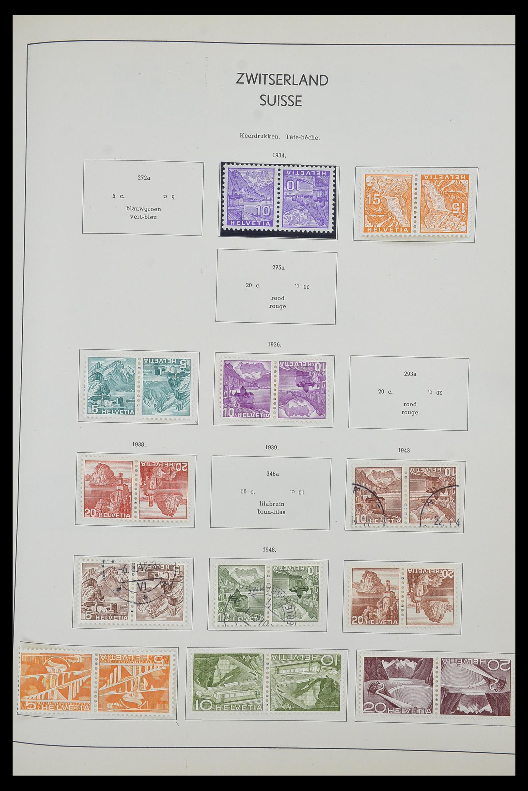 33601 096 - Postzegelverzameling 33601 Zwitserland 1854-1985.