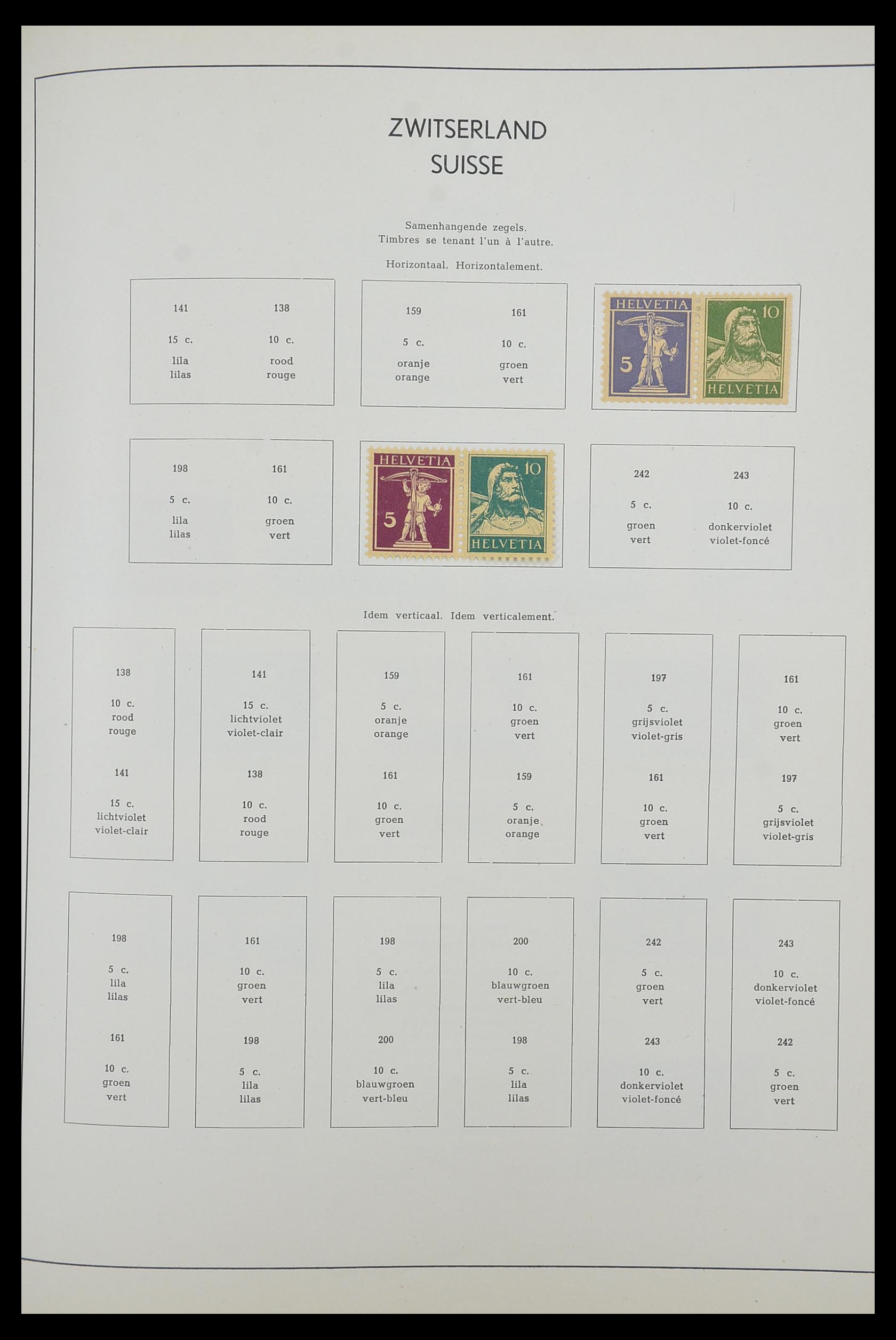 33601 098 - Postzegelverzameling 33601 Zwitserland 1854-1985.