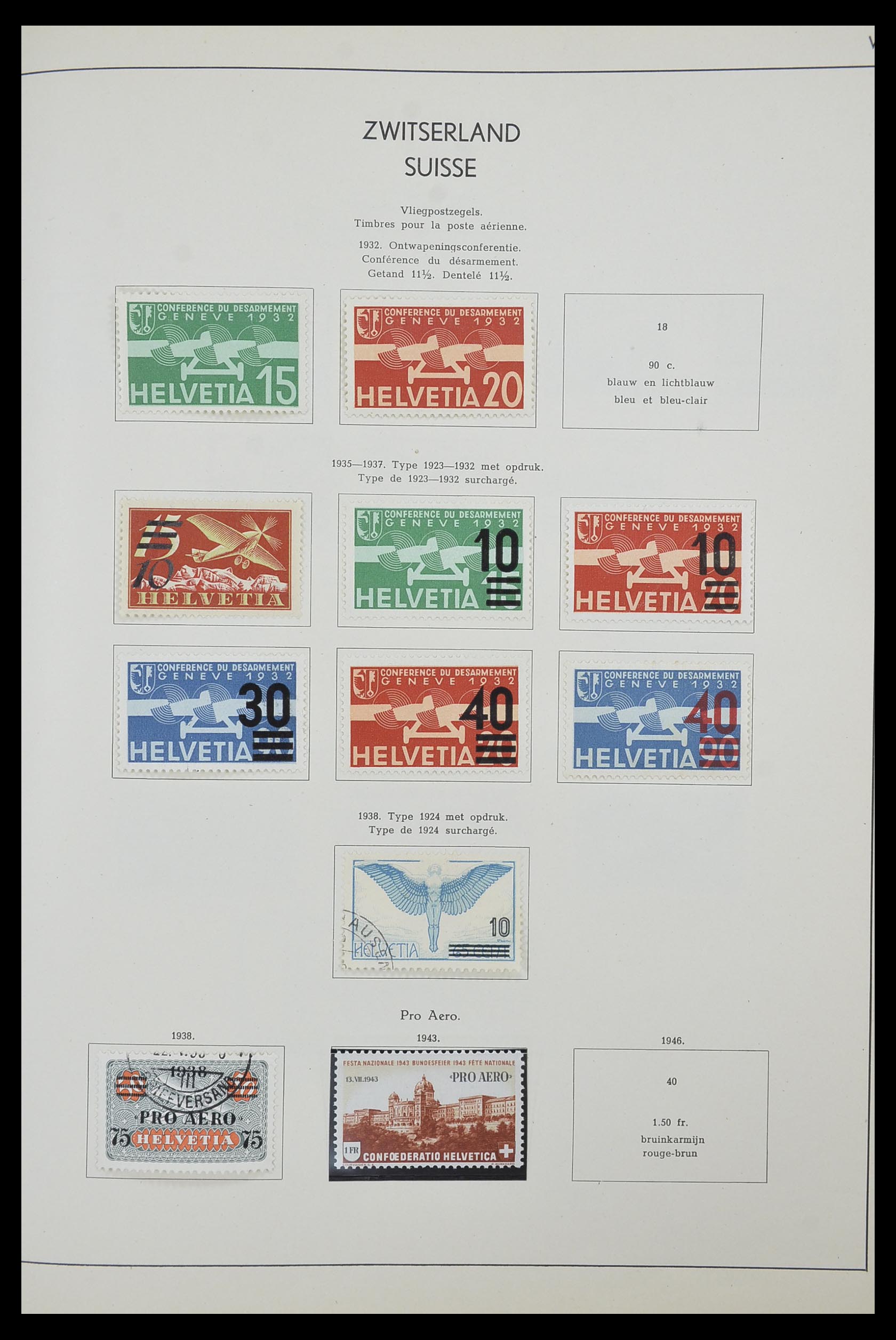 33601 100 - Postzegelverzameling 33601 Zwitserland 1854-1985.
