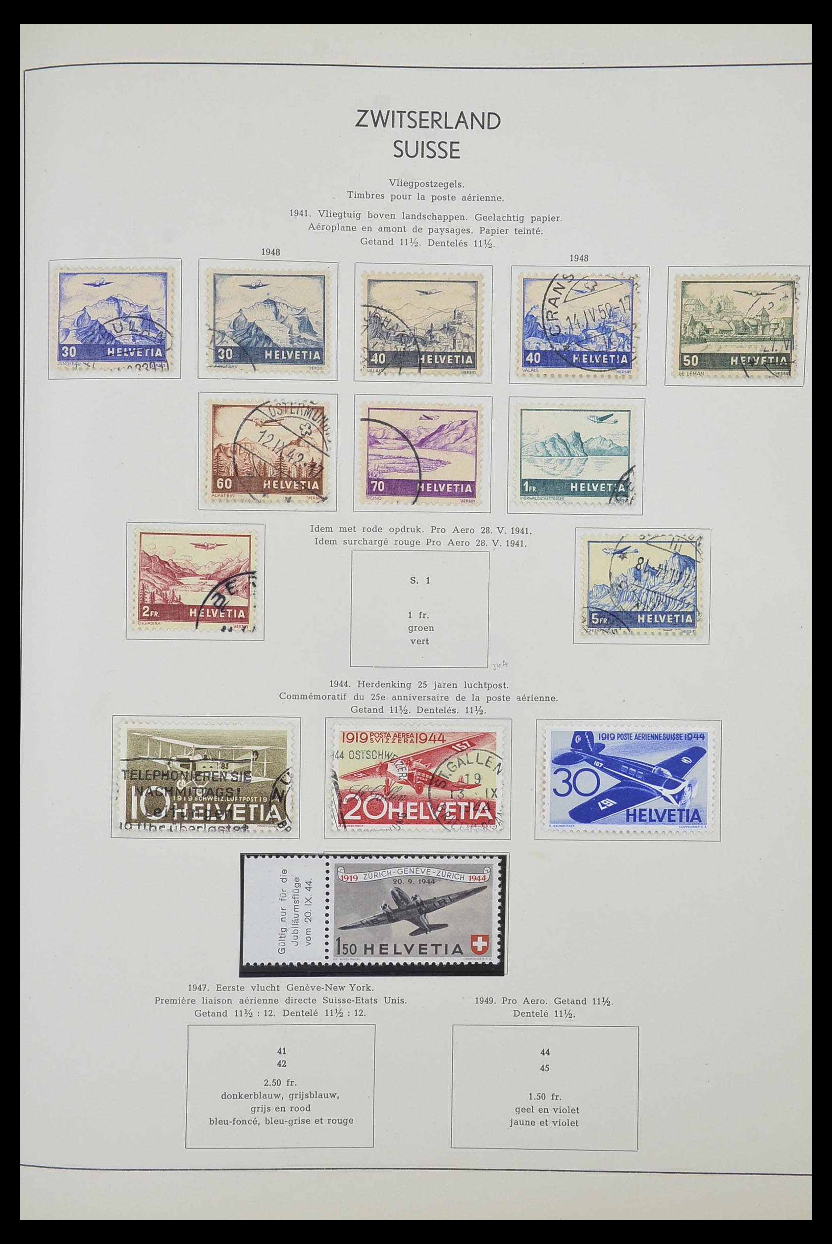 33601 101 - Stamp collection 33601 Switzerland 1854-1985.