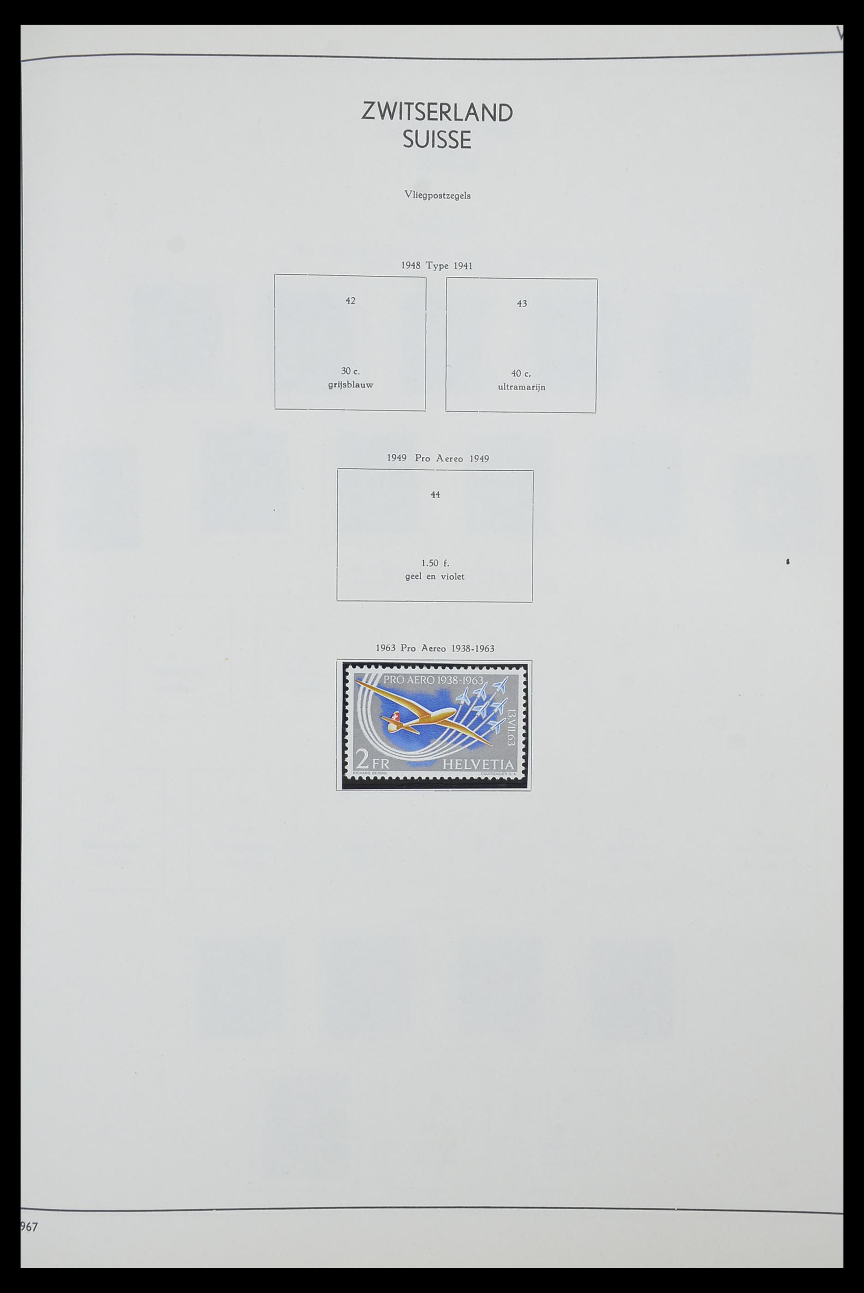 33601 102 - Postzegelverzameling 33601 Zwitserland 1854-1985.