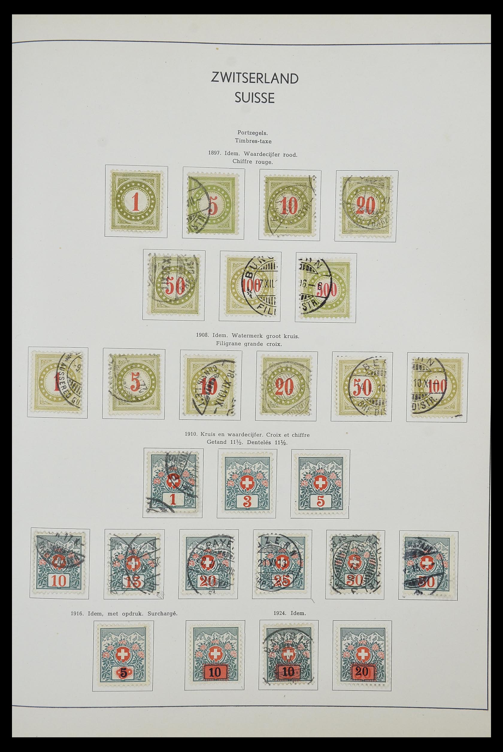 33601 104 - Stamp collection 33601 Switzerland 1854-1985.