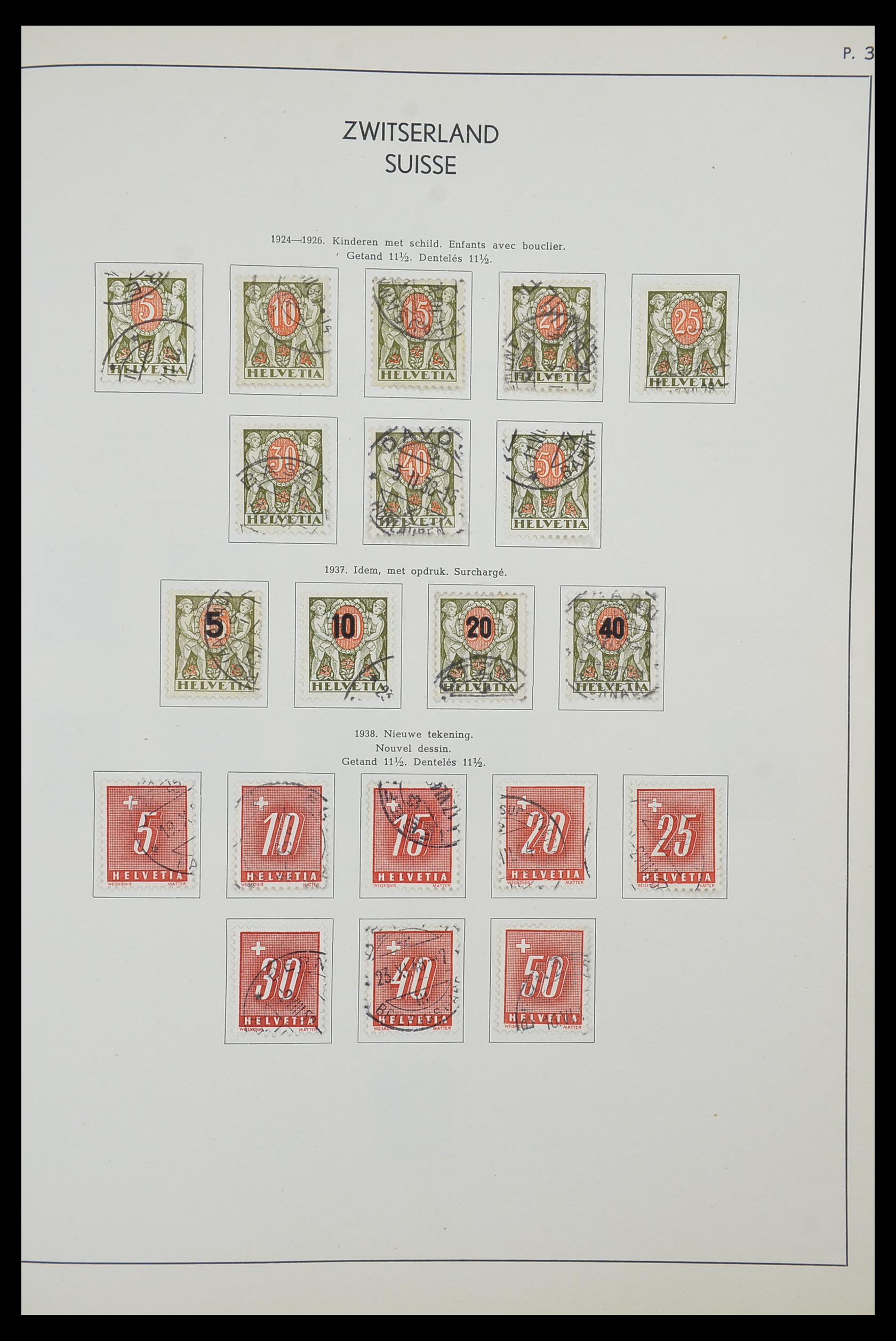 33601 105 - Postzegelverzameling 33601 Zwitserland 1854-1985.