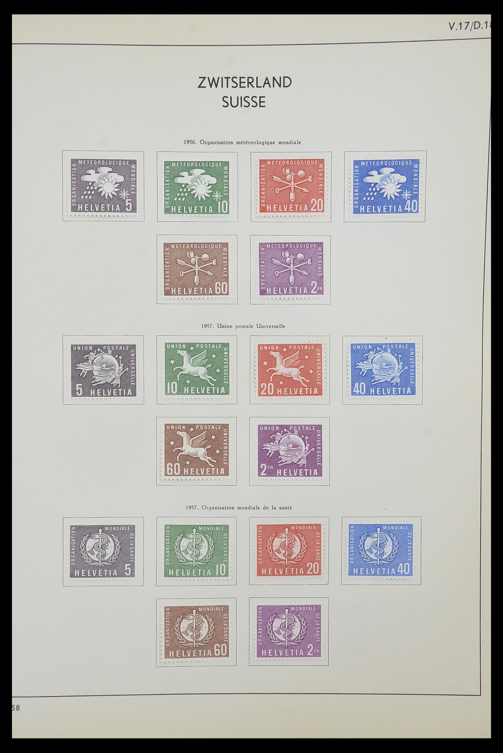 33601 117 - Postzegelverzameling 33601 Zwitserland 1854-1985.