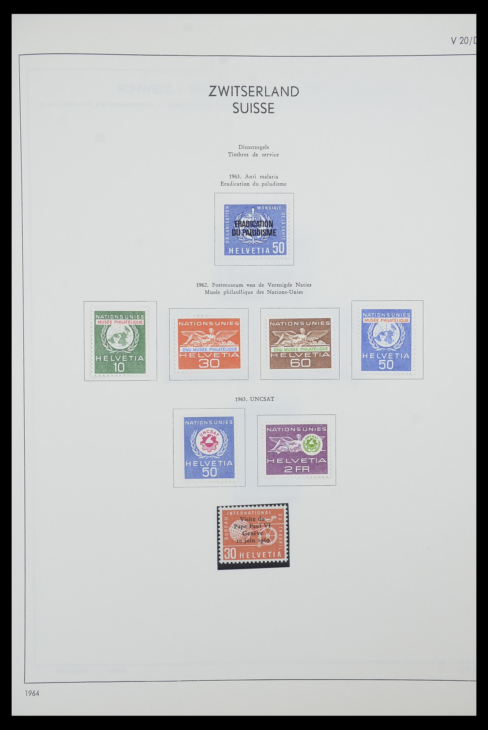 33601 121 - Postzegelverzameling 33601 Zwitserland 1854-1985.