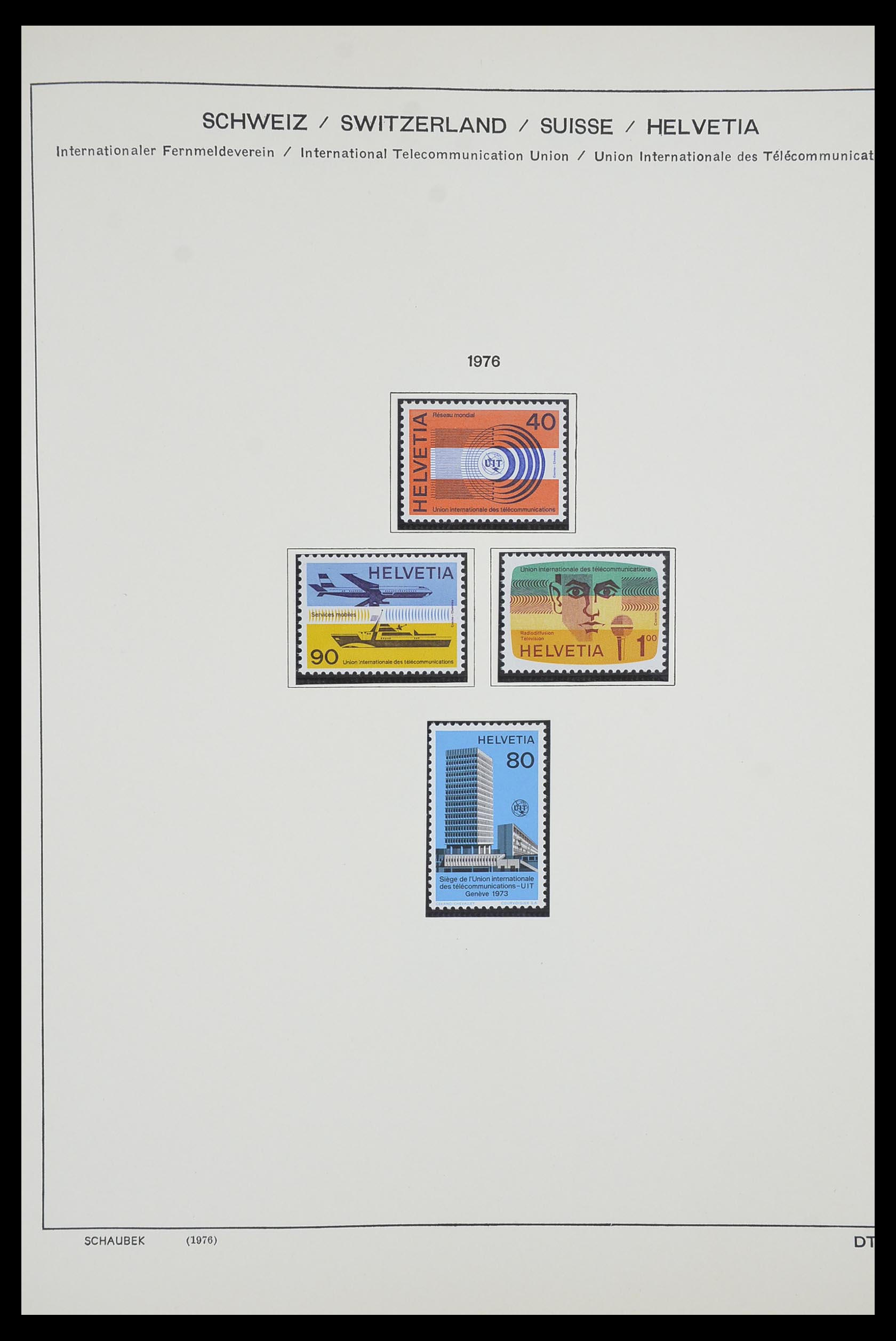 33601 122 - Stamp collection 33601 Switzerland 1854-1985.