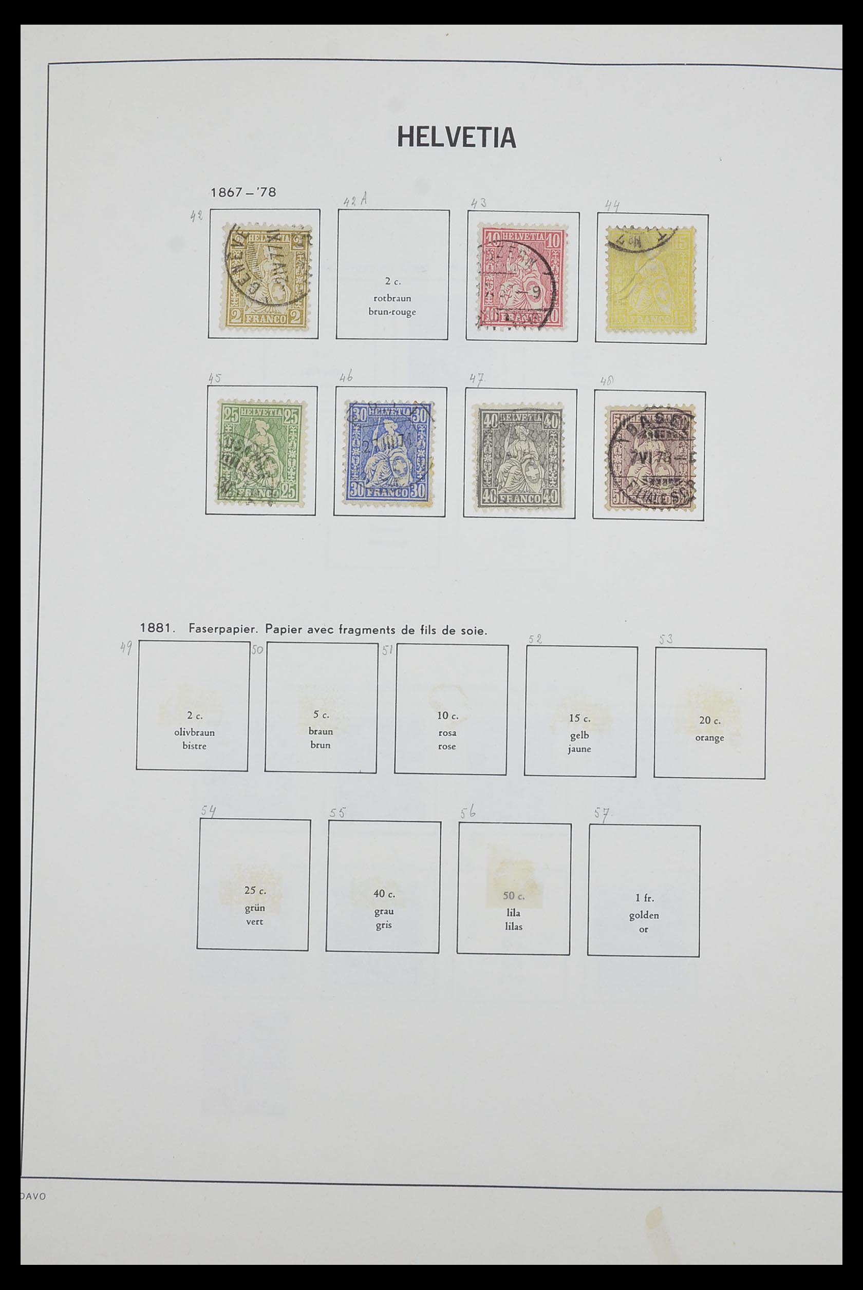 33602 002 - Stamp collection 33602 Switzerland 1854-1984.