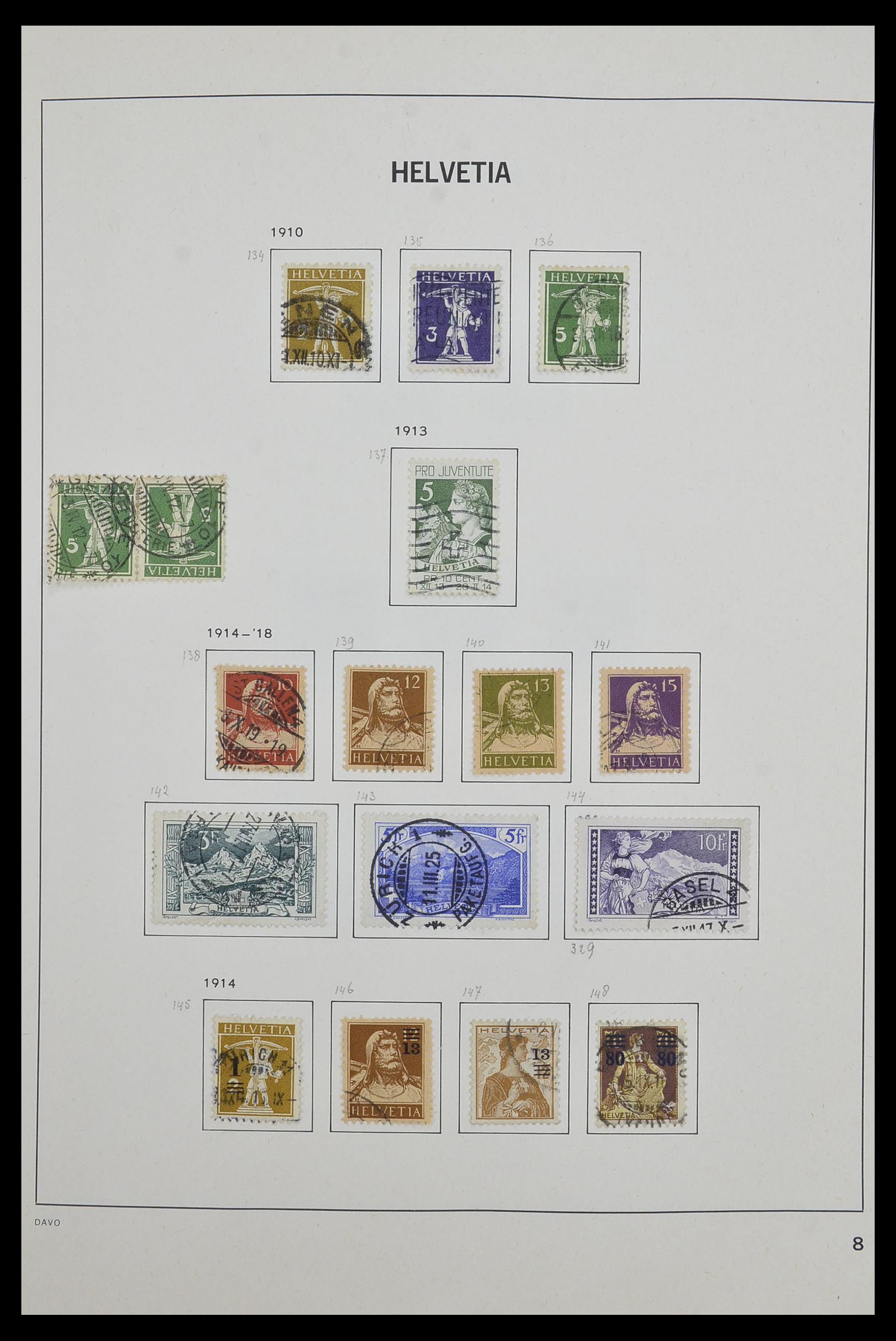 33602 007 - Postzegelverzameling 33602 Zwitserland 1854-1984.