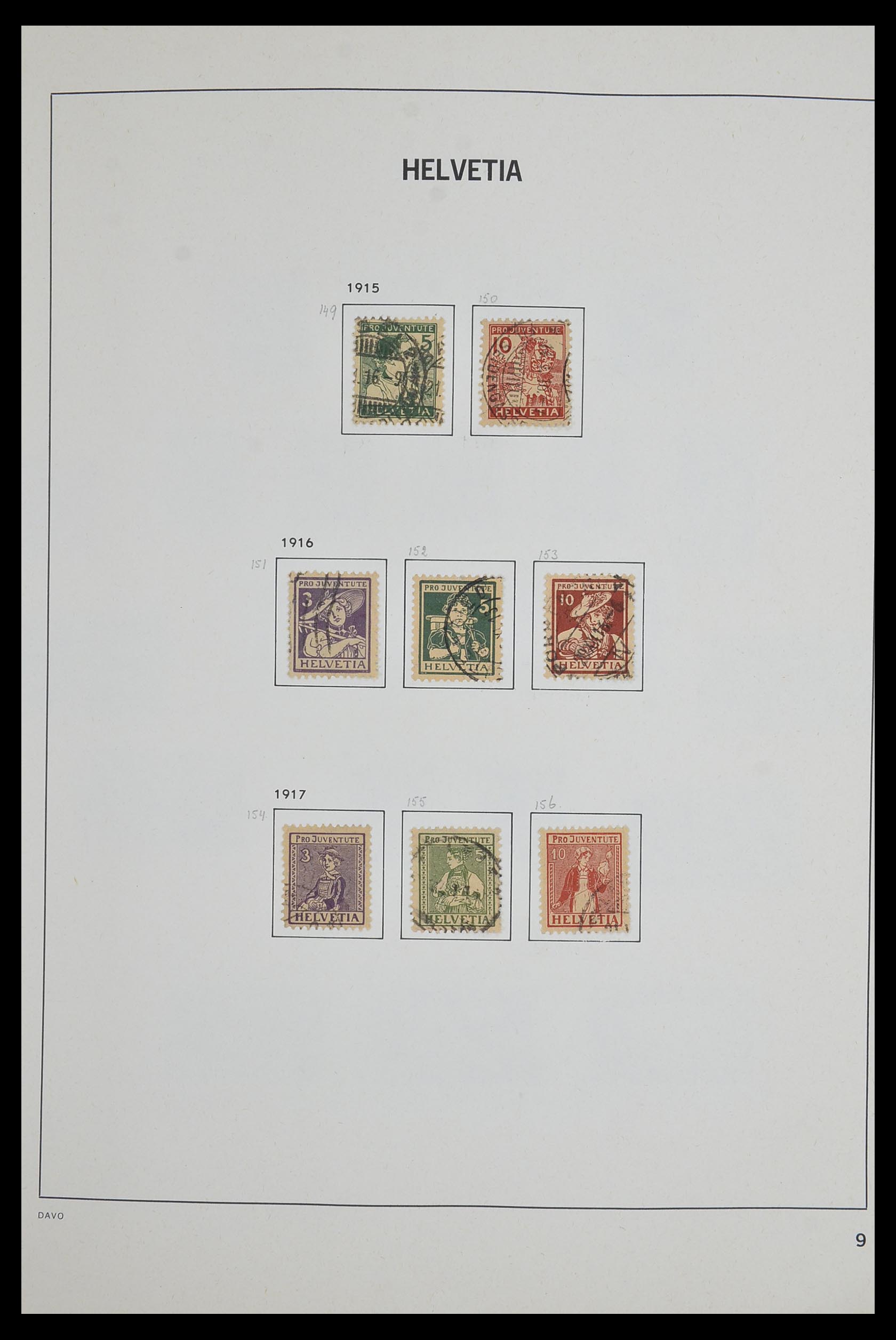 33602 008 - Postzegelverzameling 33602 Zwitserland 1854-1984.