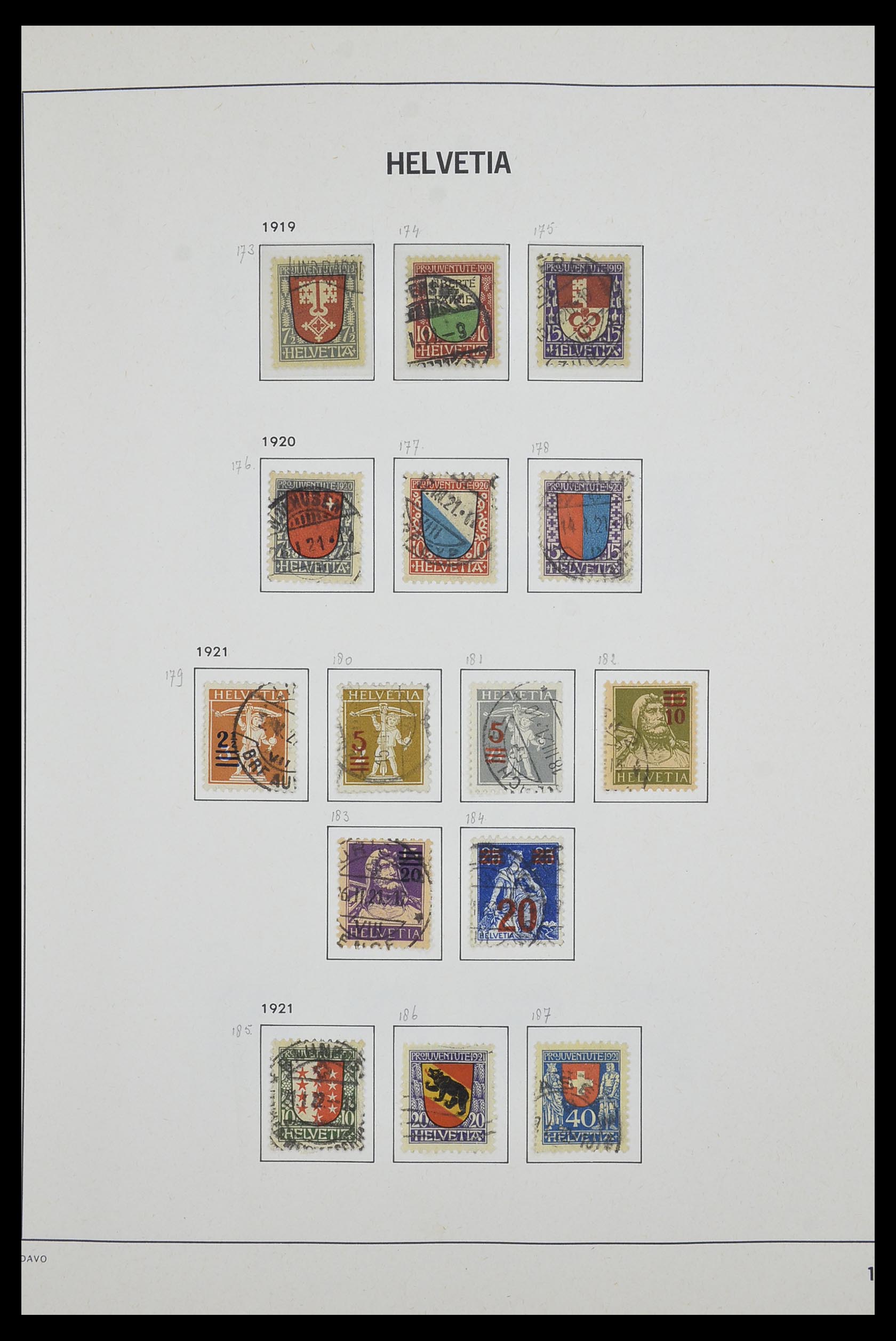 33602 010 - Postzegelverzameling 33602 Zwitserland 1854-1984.
