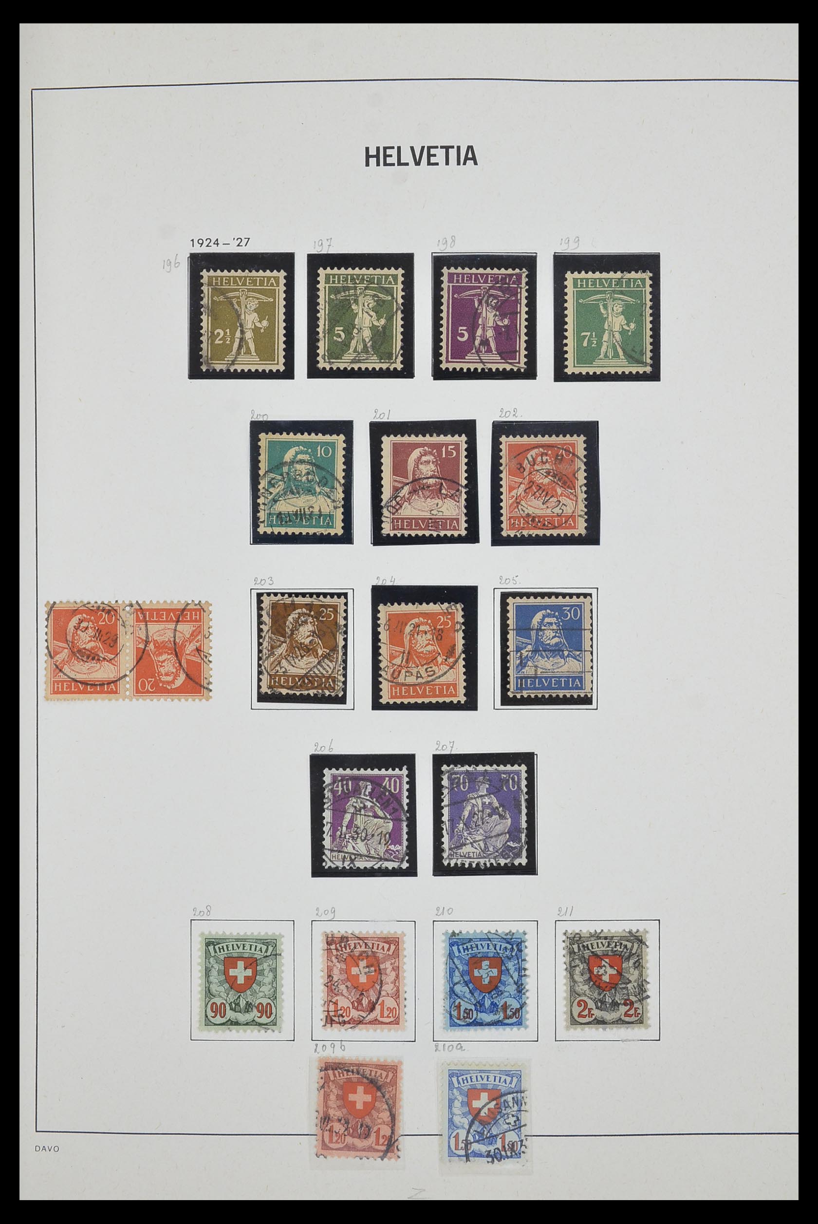 33602 012 - Stamp collection 33602 Switzerland 1854-1984.