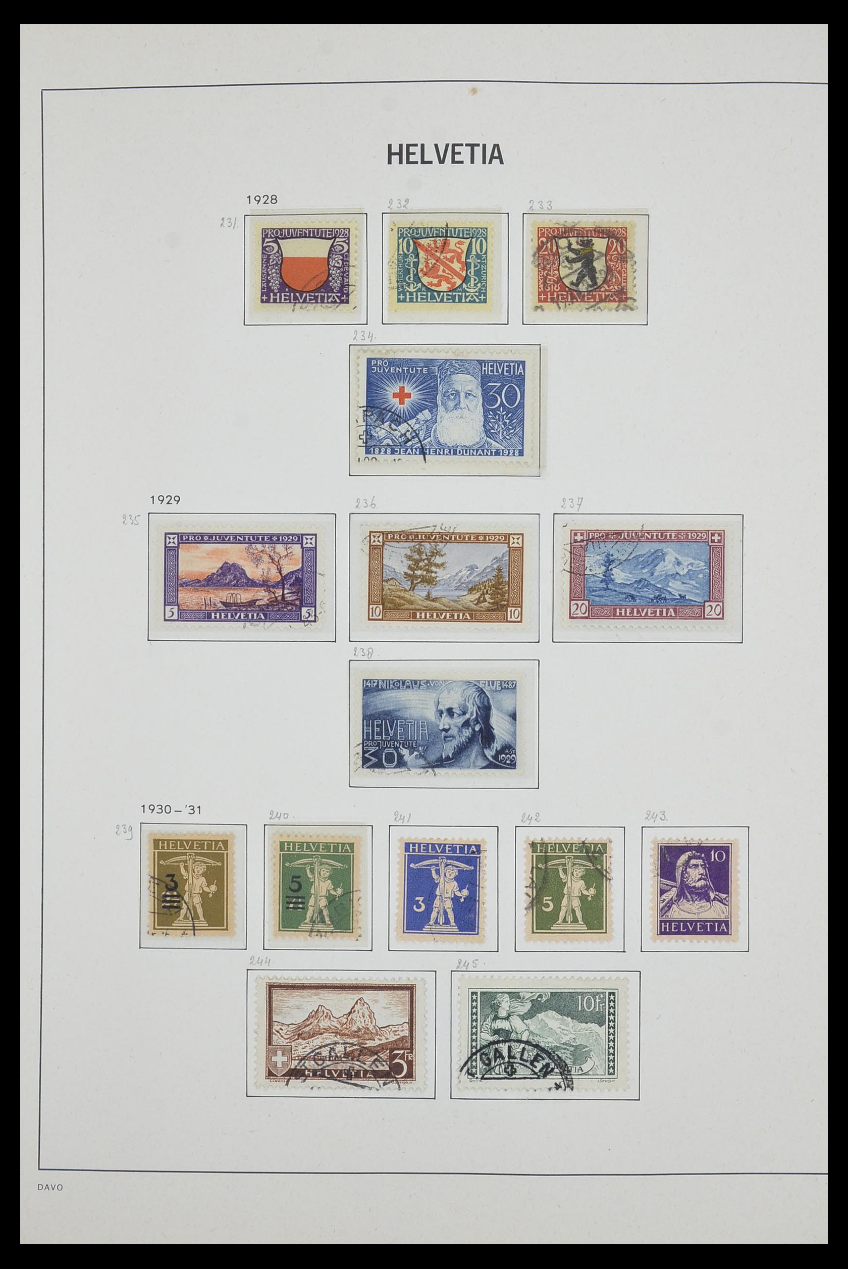 33602 014 - Postzegelverzameling 33602 Zwitserland 1854-1984.