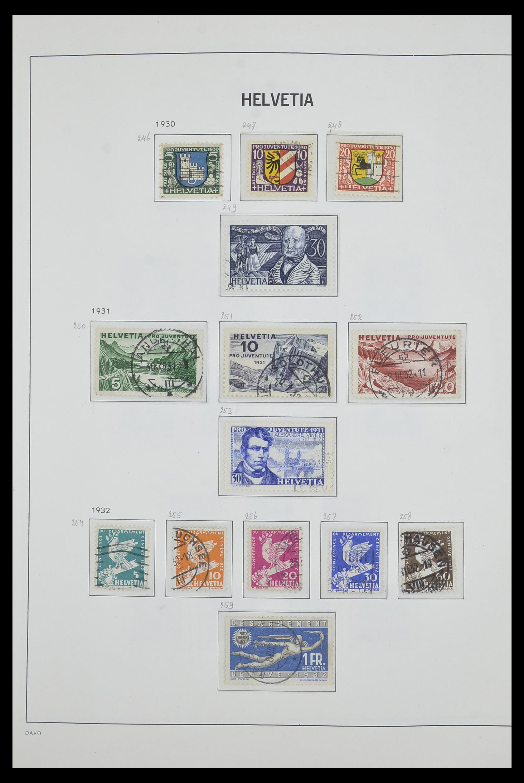 33602 015 - Postzegelverzameling 33602 Zwitserland 1854-1984.