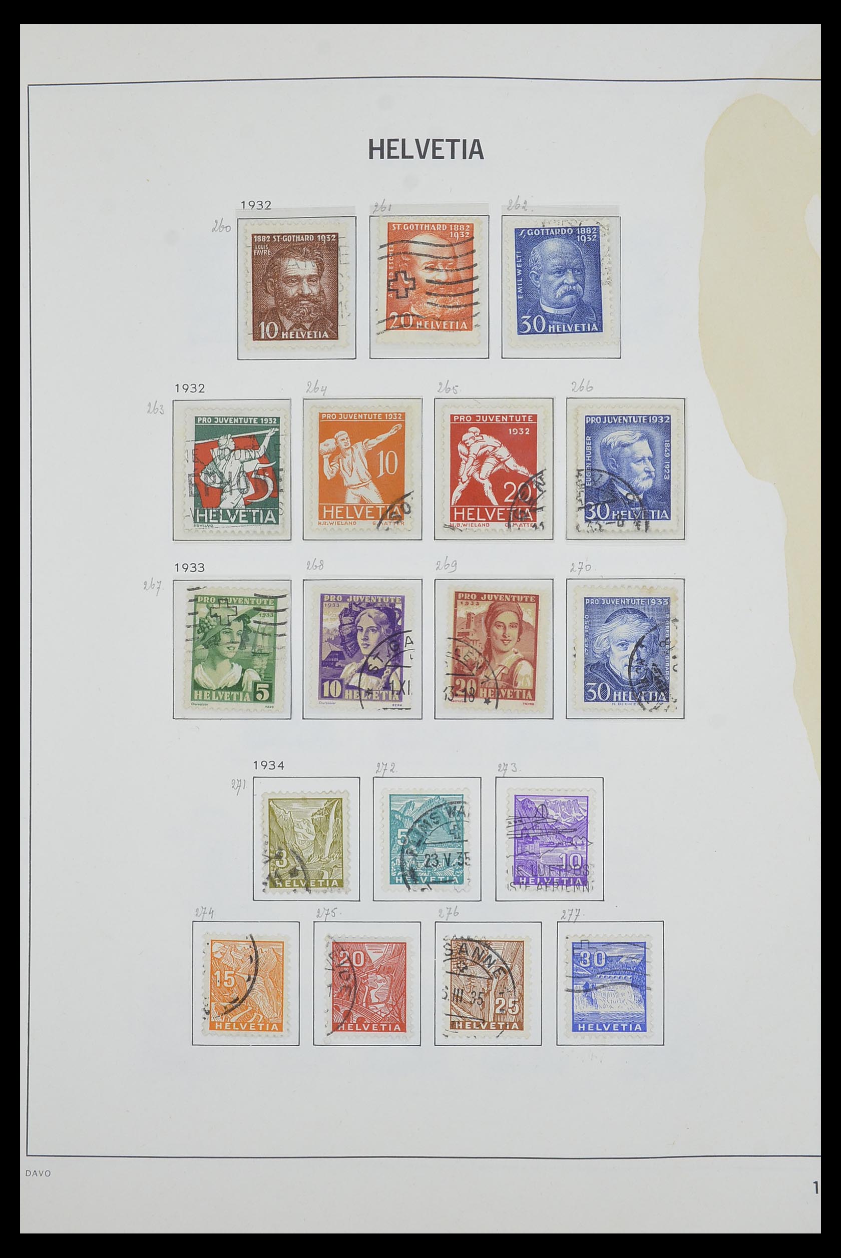 33602 016 - Postzegelverzameling 33602 Zwitserland 1854-1984.