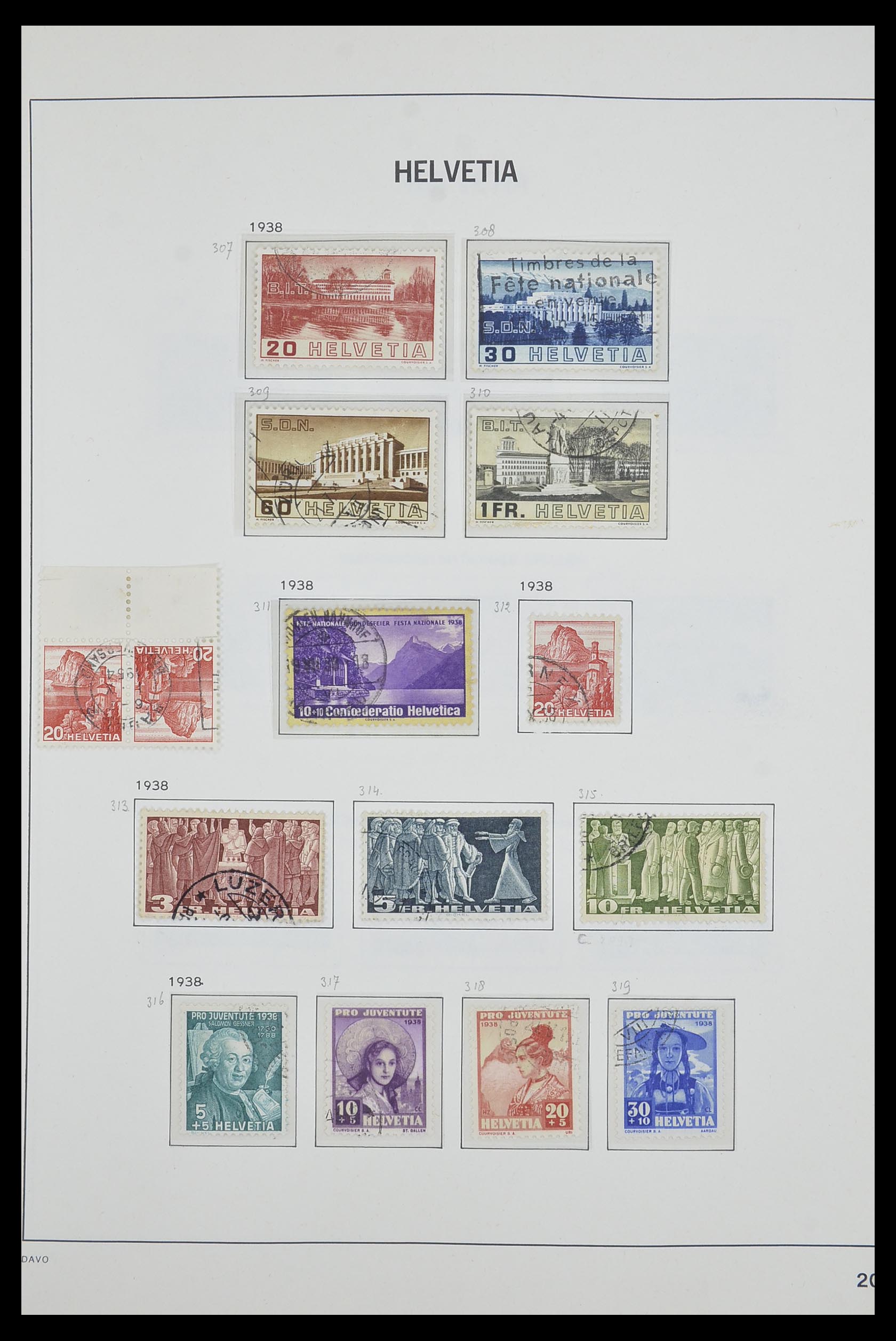 33602 019 - Postzegelverzameling 33602 Zwitserland 1854-1984.
