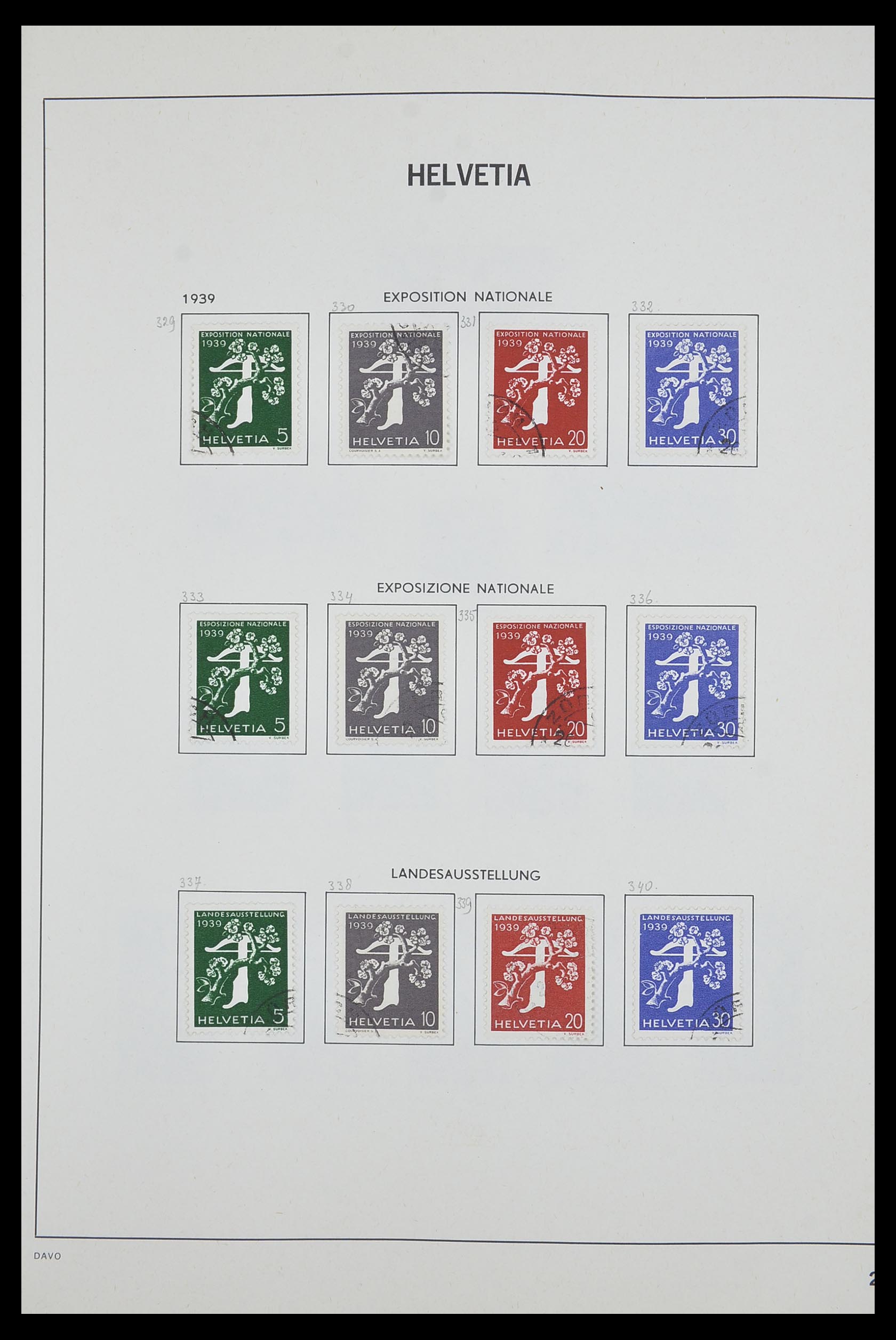 33602 021 - Stamp collection 33602 Switzerland 1854-1984.