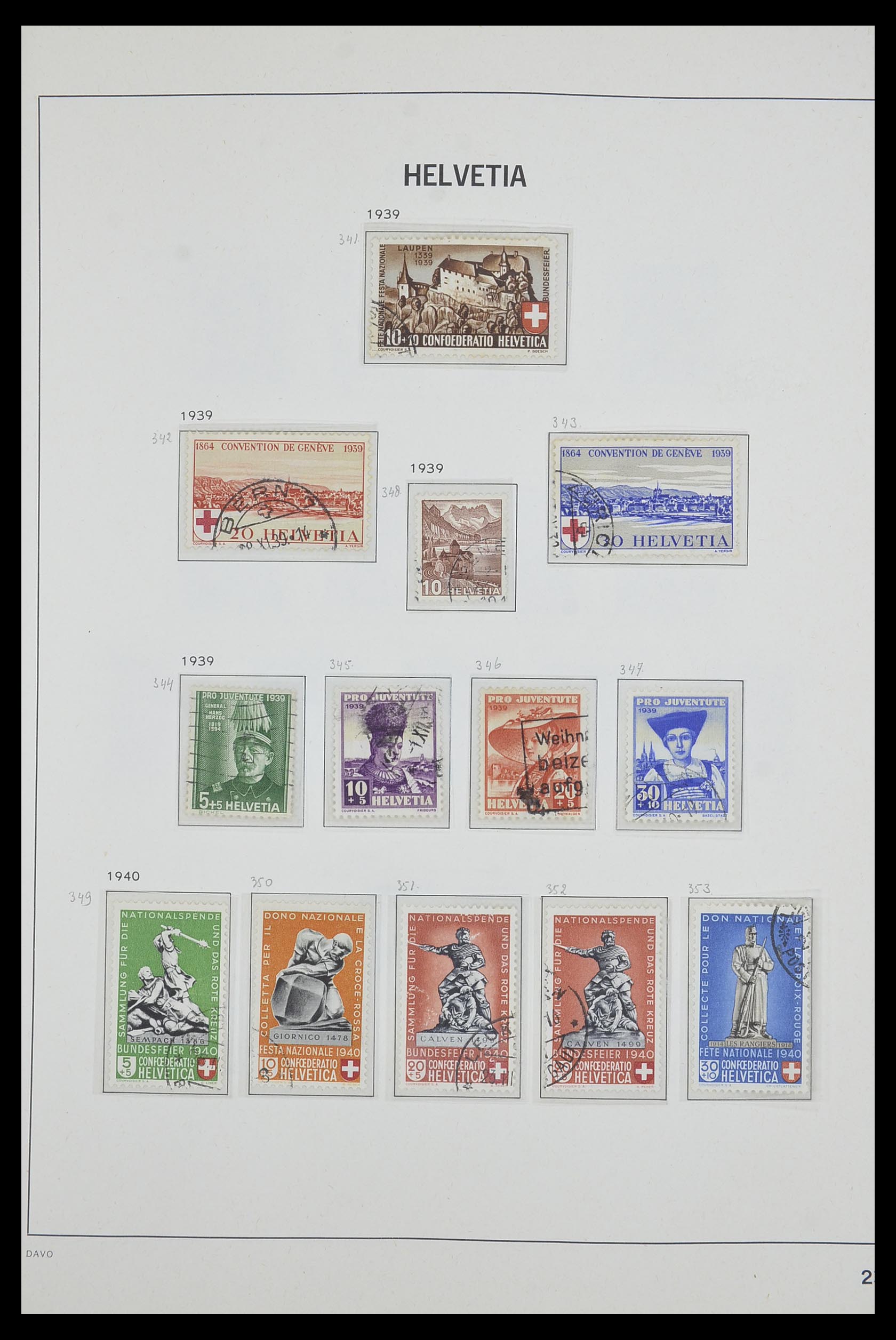 33602 022 - Postzegelverzameling 33602 Zwitserland 1854-1984.