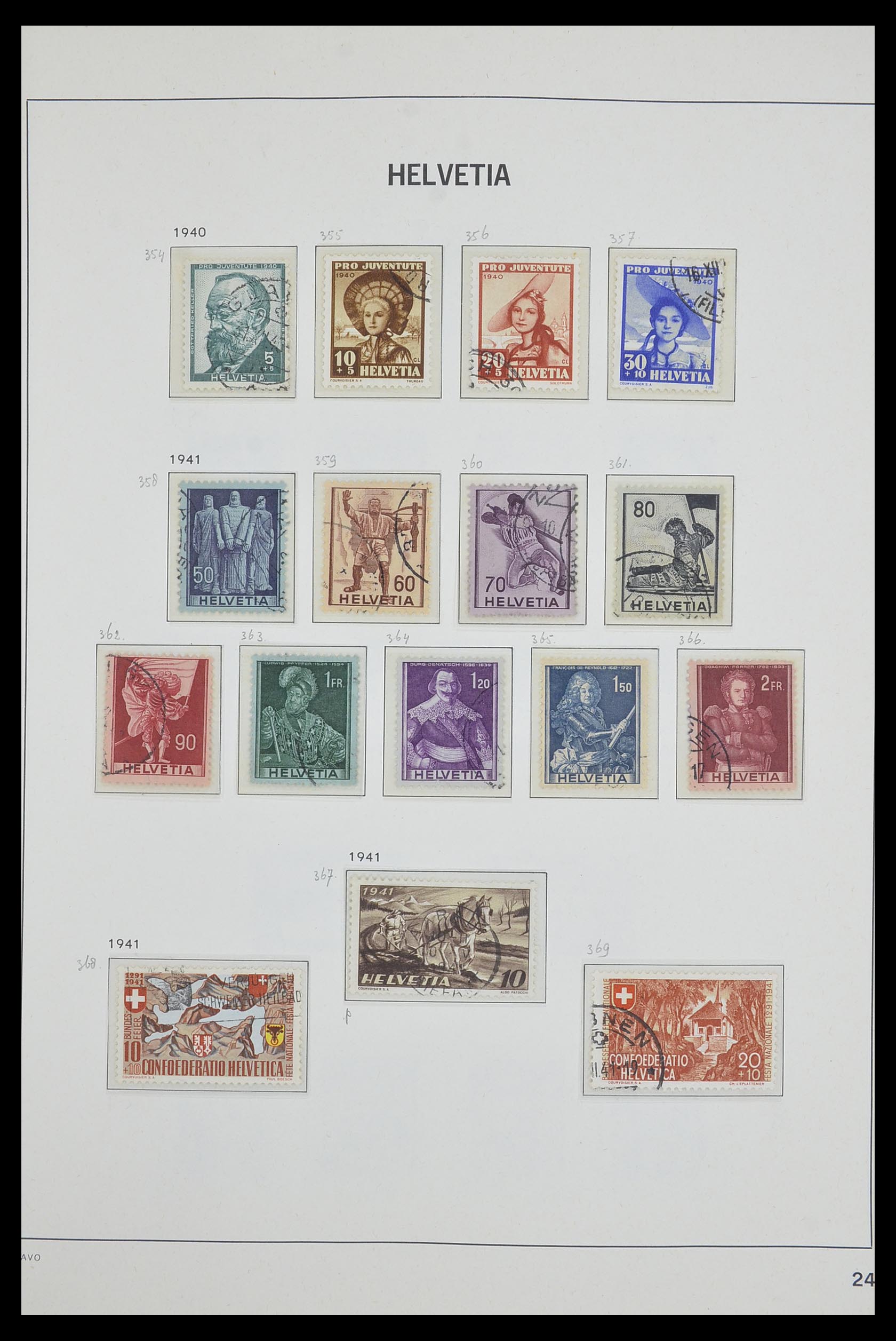 33602 023 - Postzegelverzameling 33602 Zwitserland 1854-1984.
