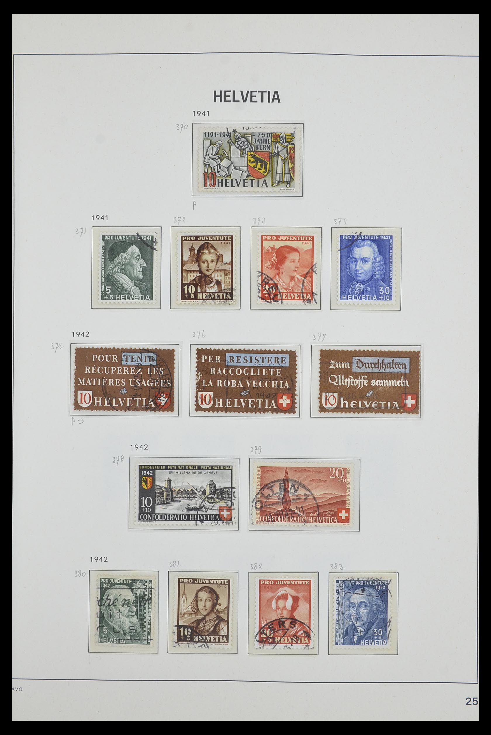 33602 024 - Postzegelverzameling 33602 Zwitserland 1854-1984.