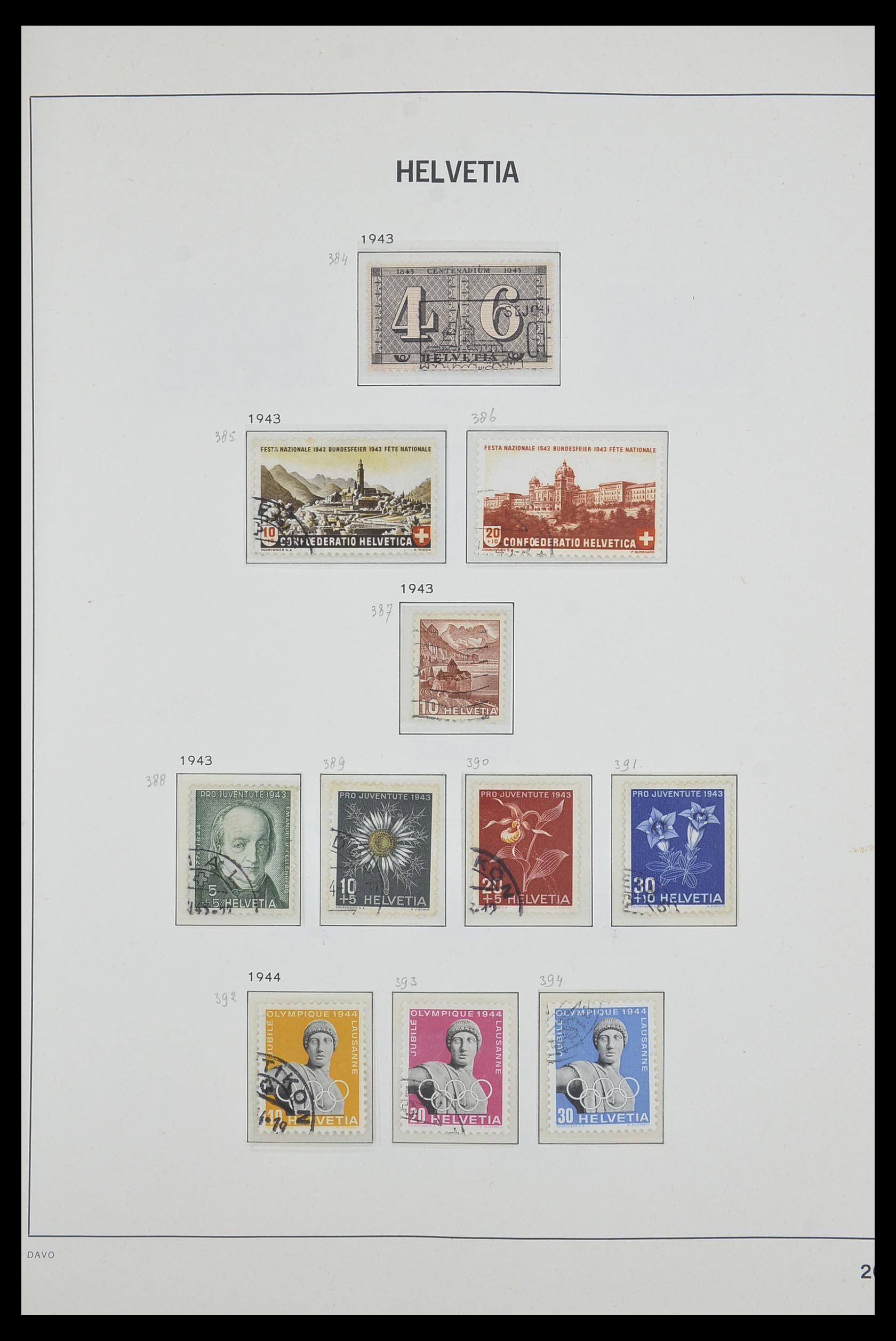 33602 025 - Postzegelverzameling 33602 Zwitserland 1854-1984.
