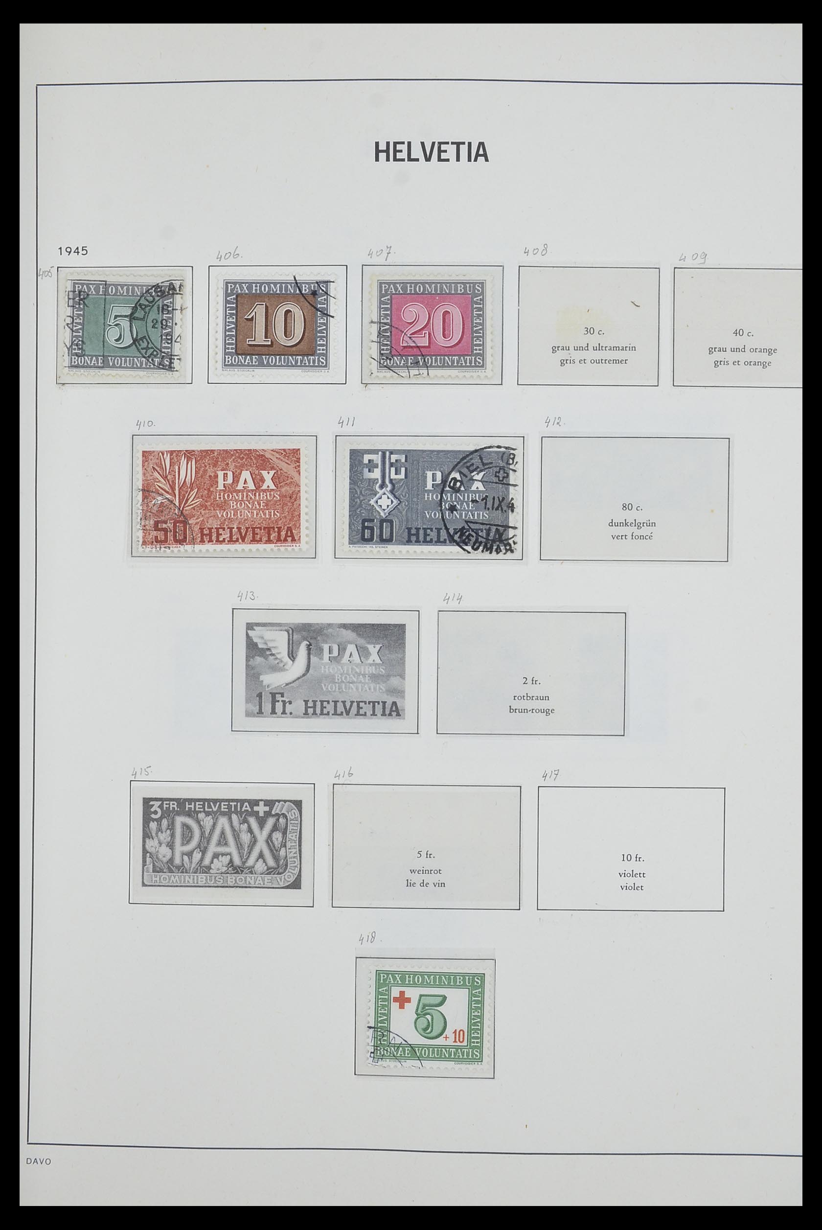 33602 027 - Stamp collection 33602 Switzerland 1854-1984.