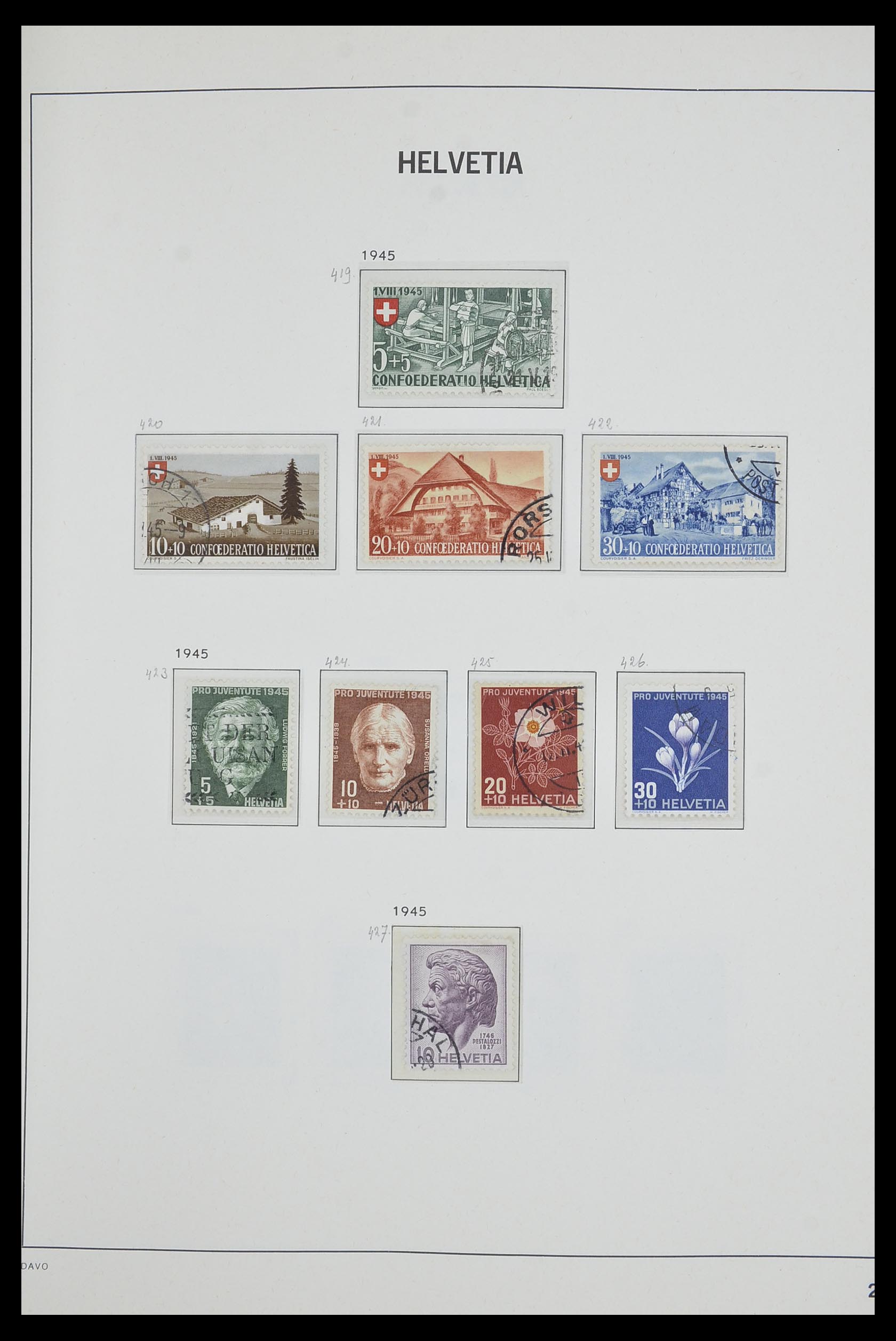 33602 028 - Postzegelverzameling 33602 Zwitserland 1854-1984.