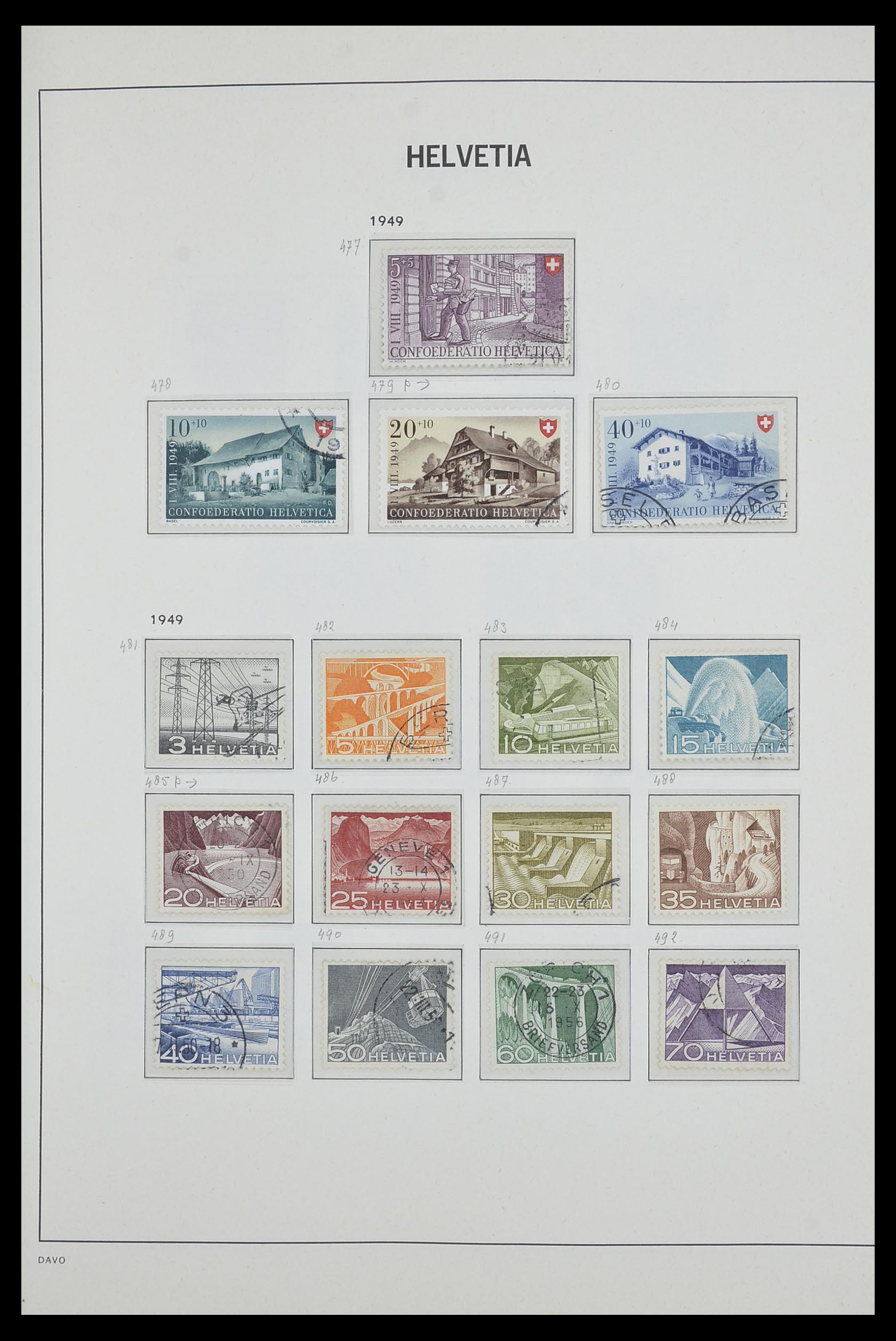 33602 033 - Postzegelverzameling 33602 Zwitserland 1854-1984.