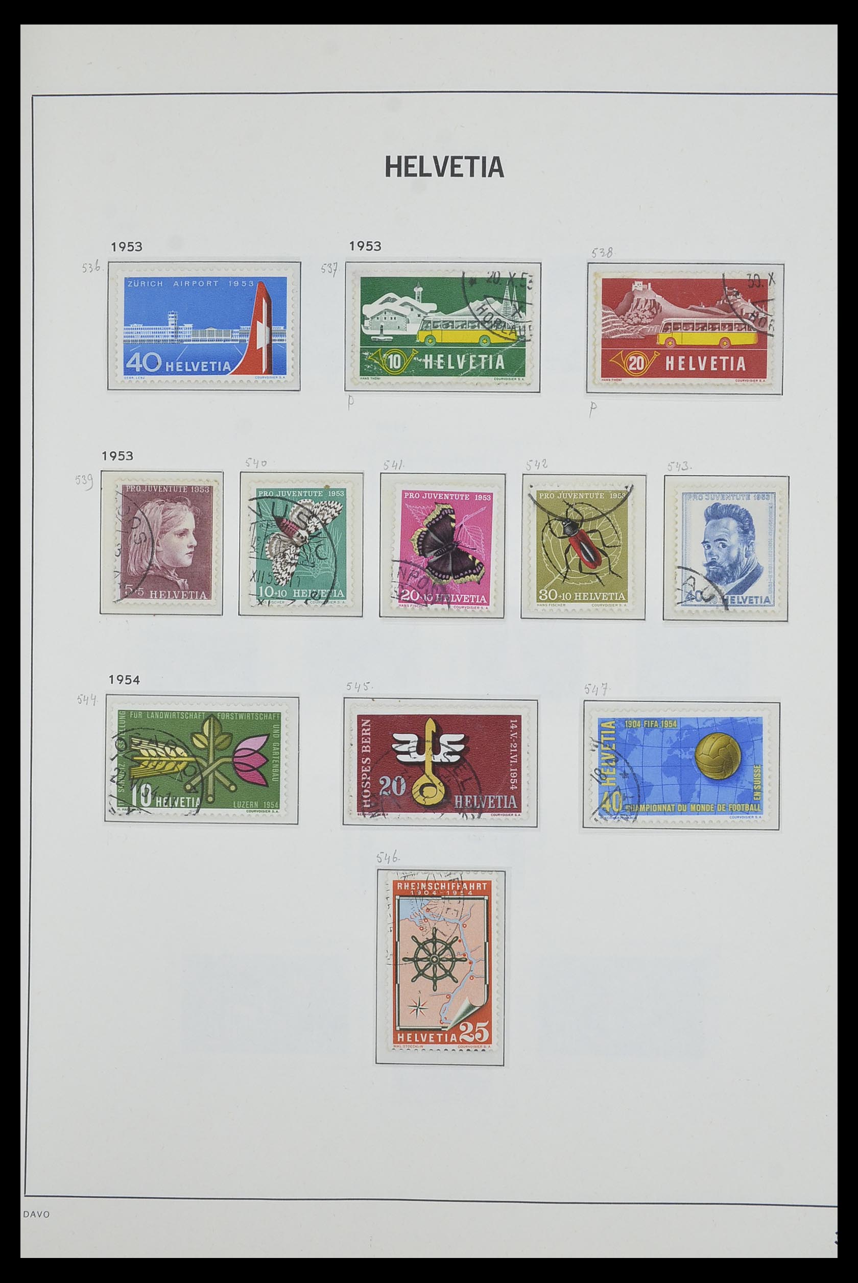 33602 037 - Postzegelverzameling 33602 Zwitserland 1854-1984.