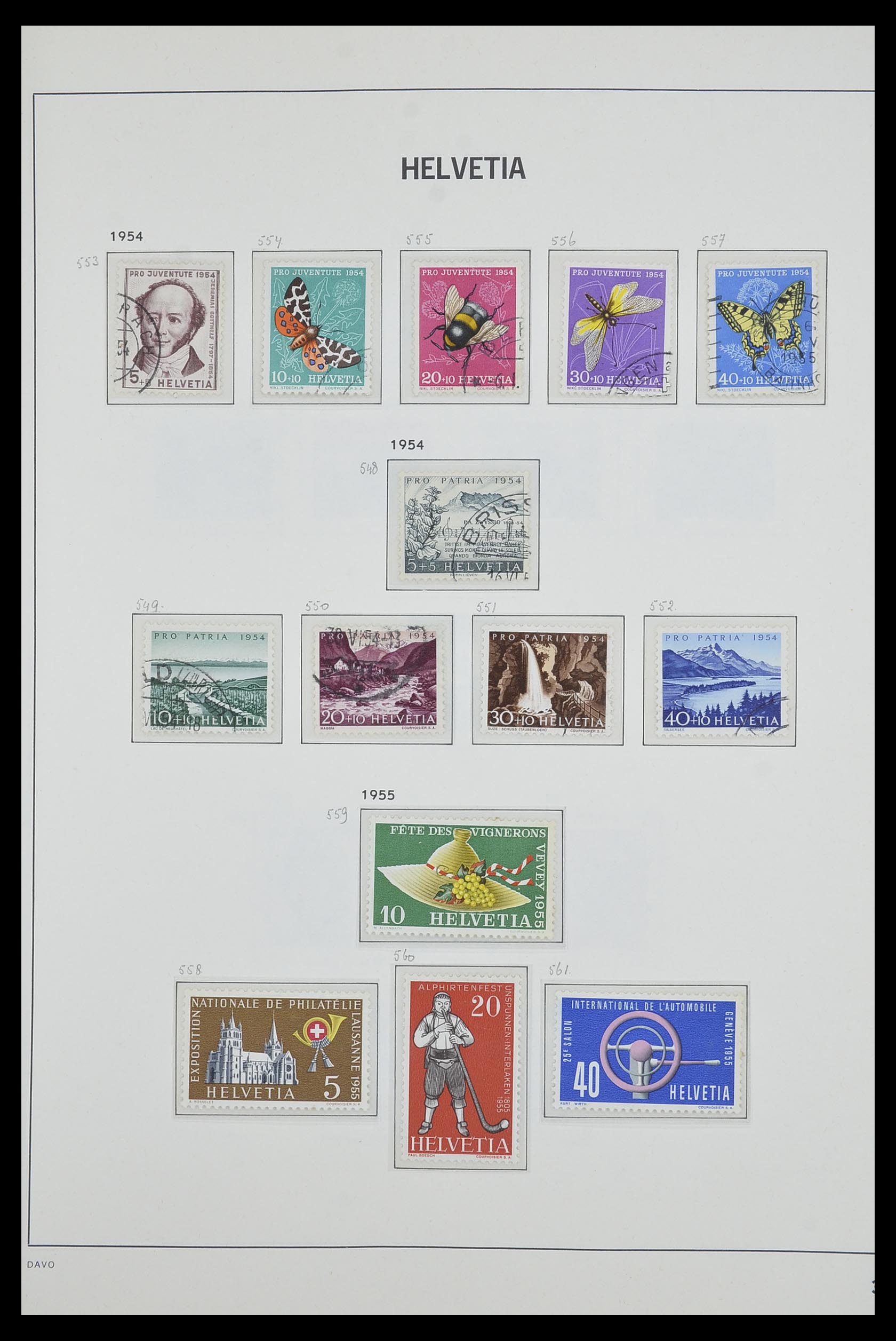 33602 038 - Postzegelverzameling 33602 Zwitserland 1854-1984.