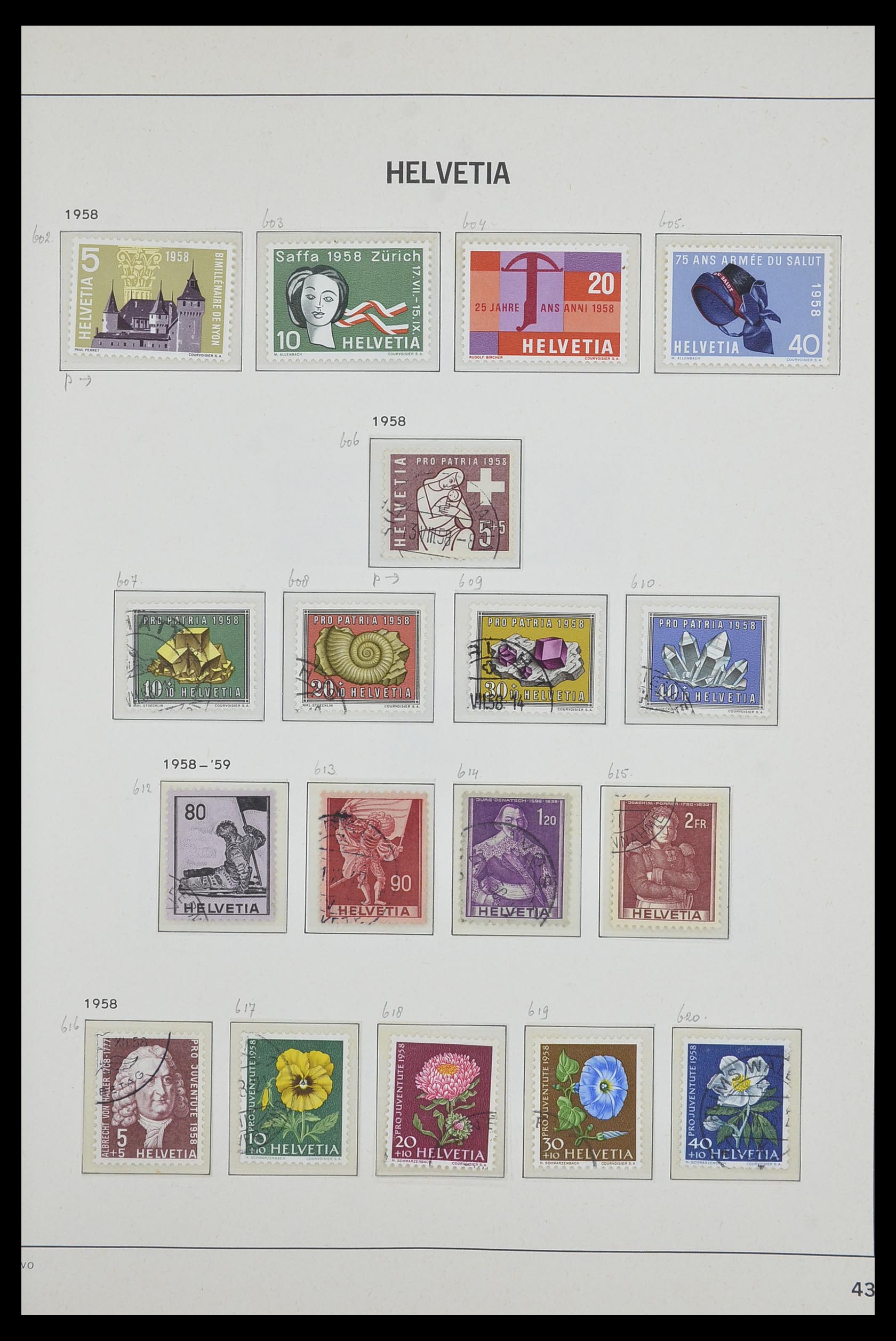 33602 042 - Stamp collection 33602 Switzerland 1854-1984.