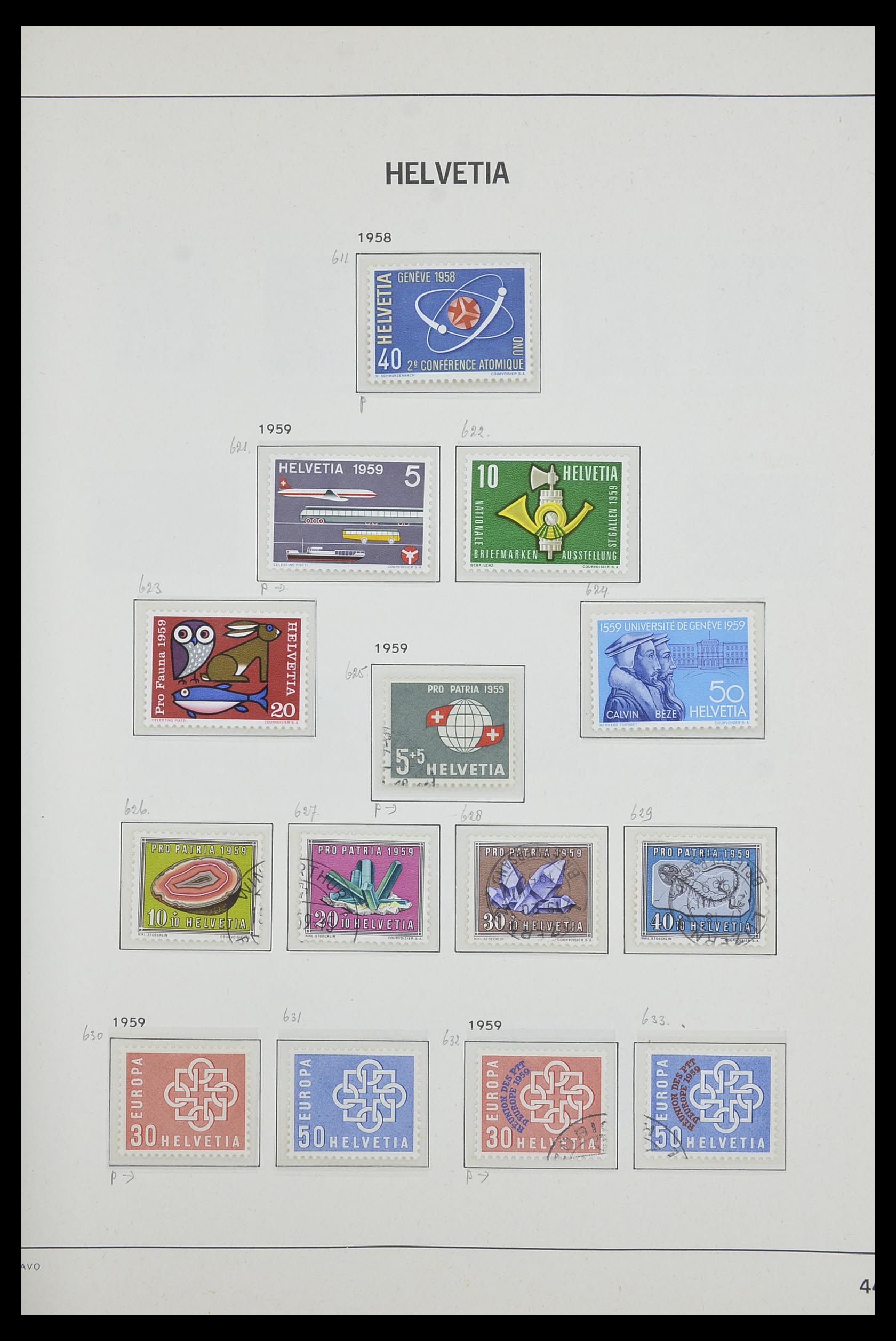 33602 043 - Postzegelverzameling 33602 Zwitserland 1854-1984.