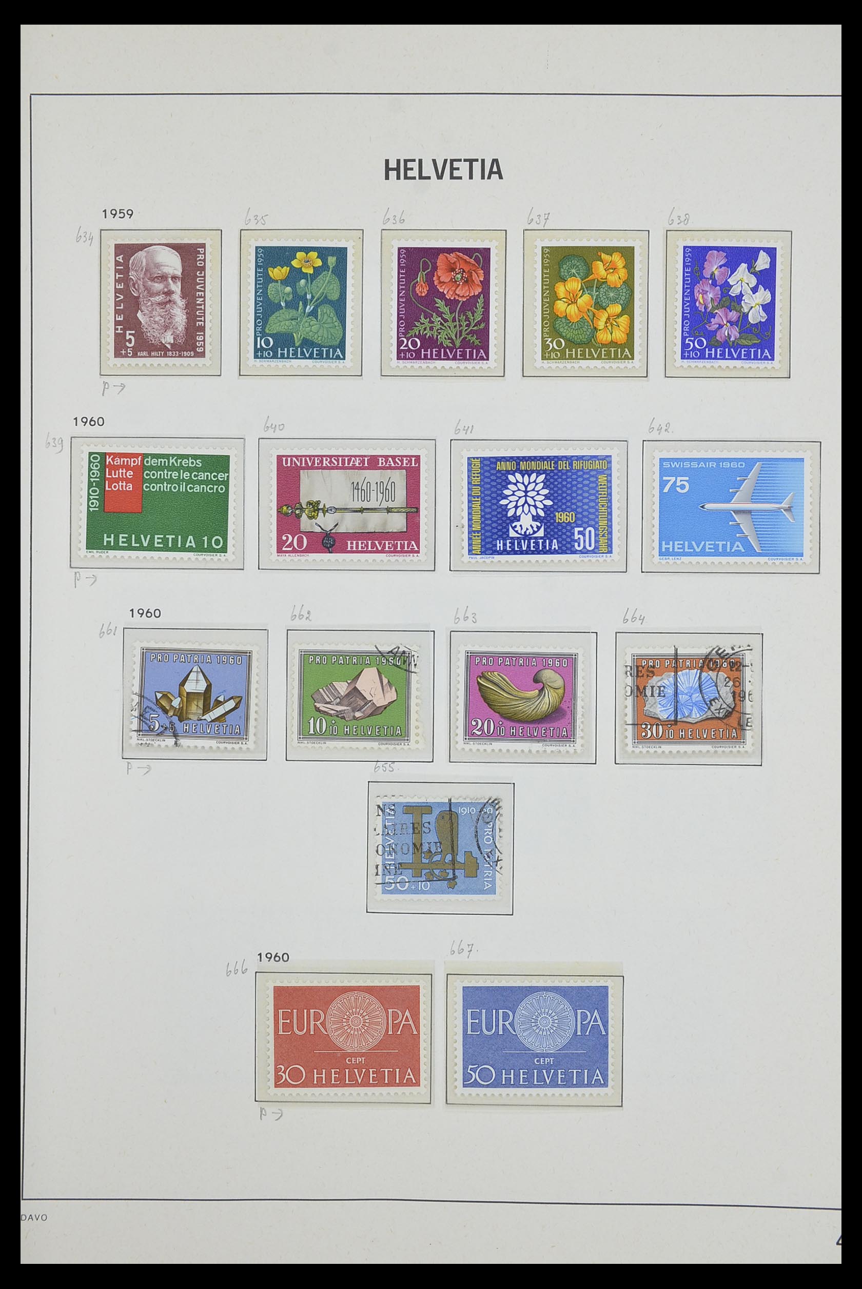 33602 044 - Postzegelverzameling 33602 Zwitserland 1854-1984.