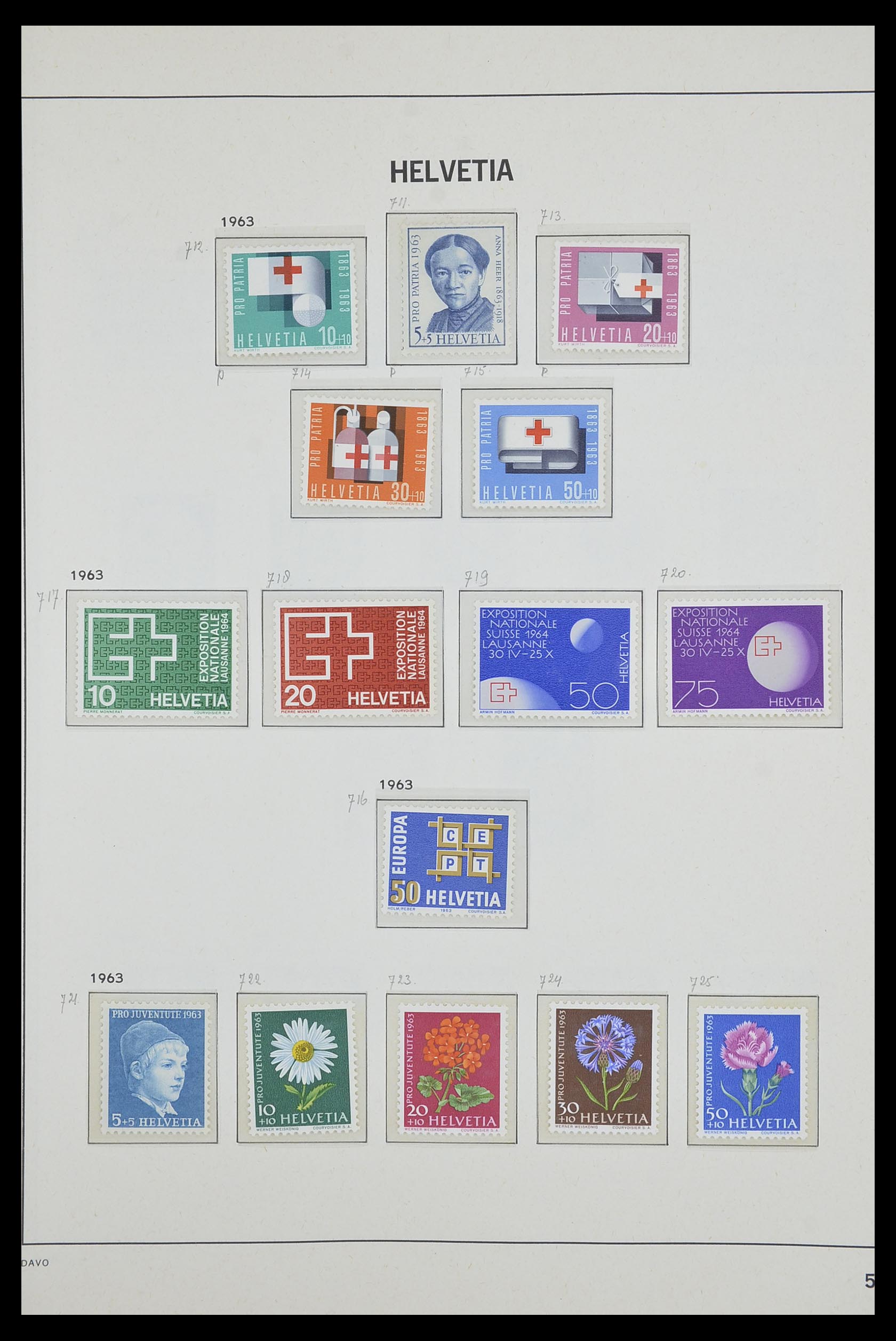 33602 049 - Stamp collection 33602 Switzerland 1854-1984.