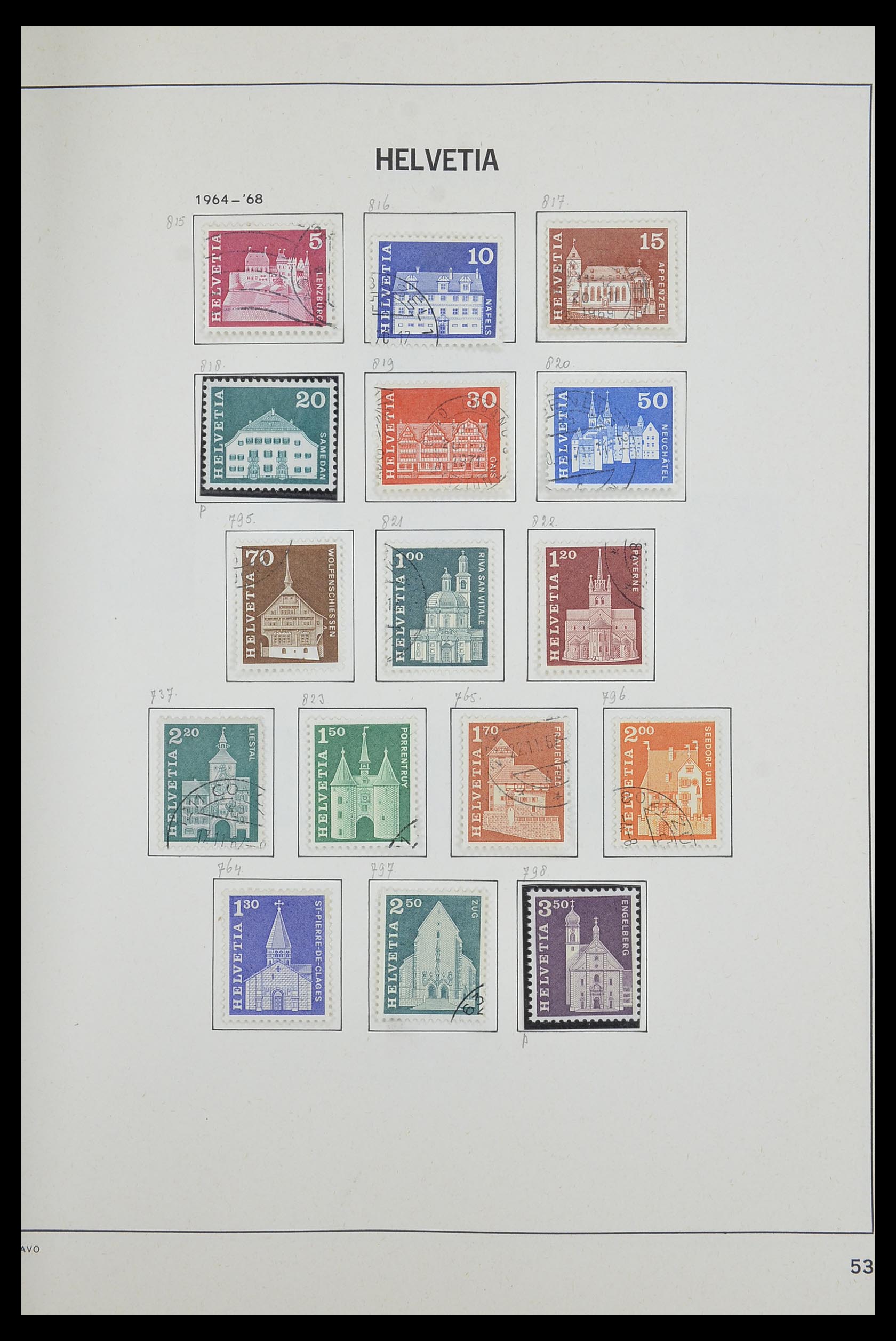 33602 052 - Stamp collection 33602 Switzerland 1854-1984.