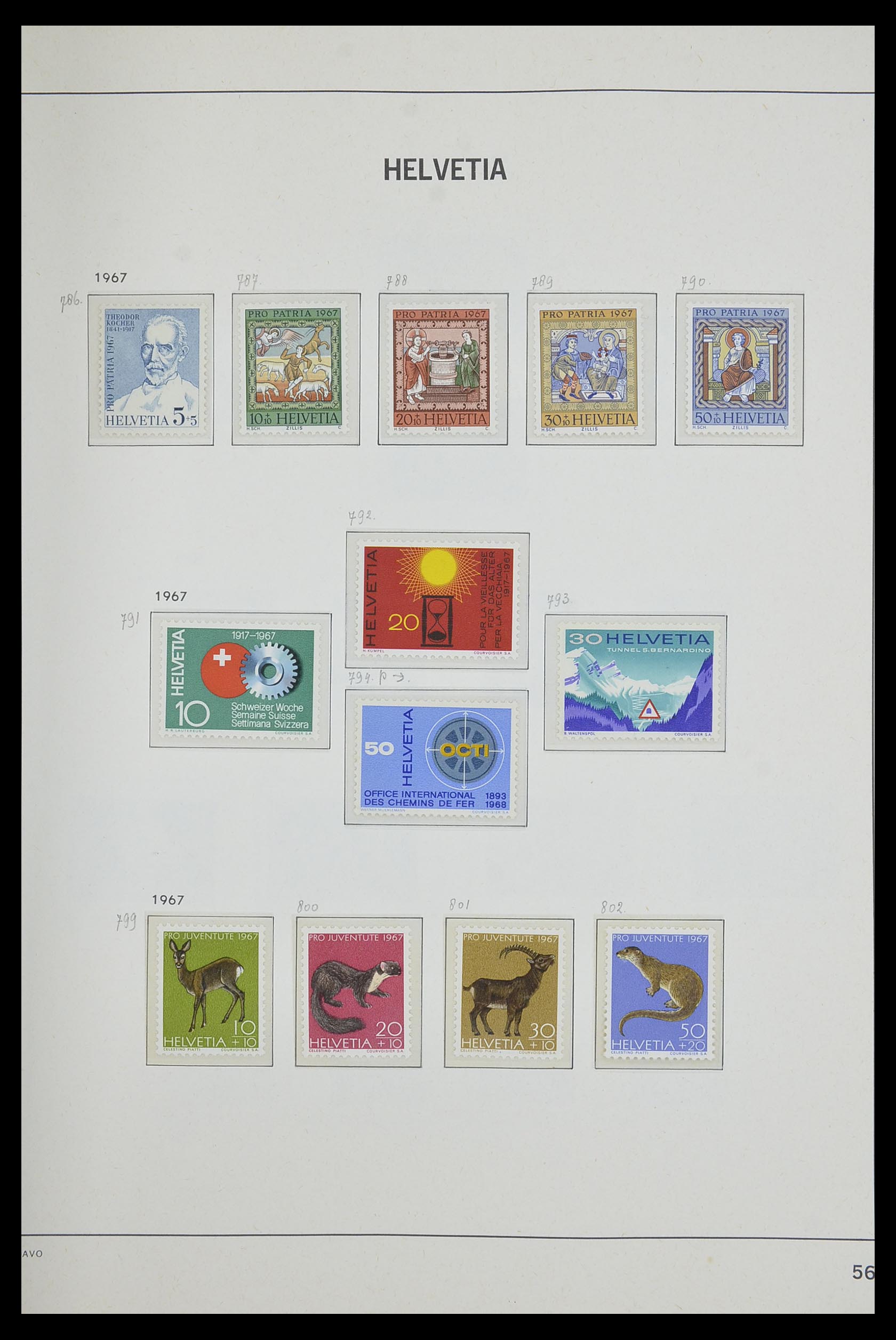 33602 055 - Stamp collection 33602 Switzerland 1854-1984.