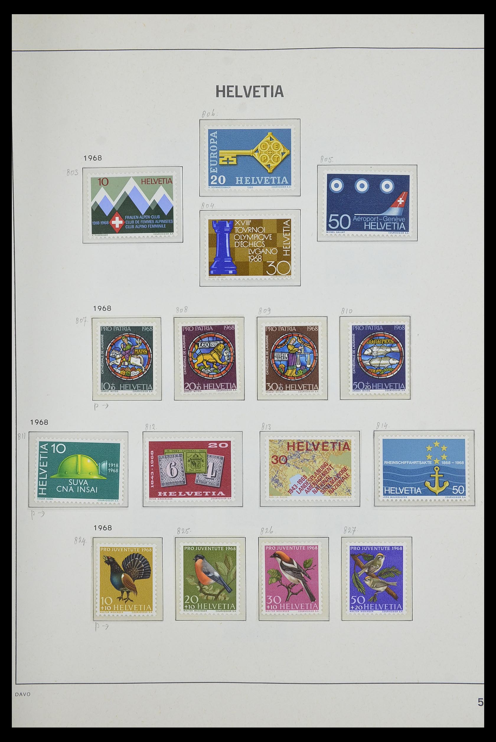 33602 056 - Postzegelverzameling 33602 Zwitserland 1854-1984.