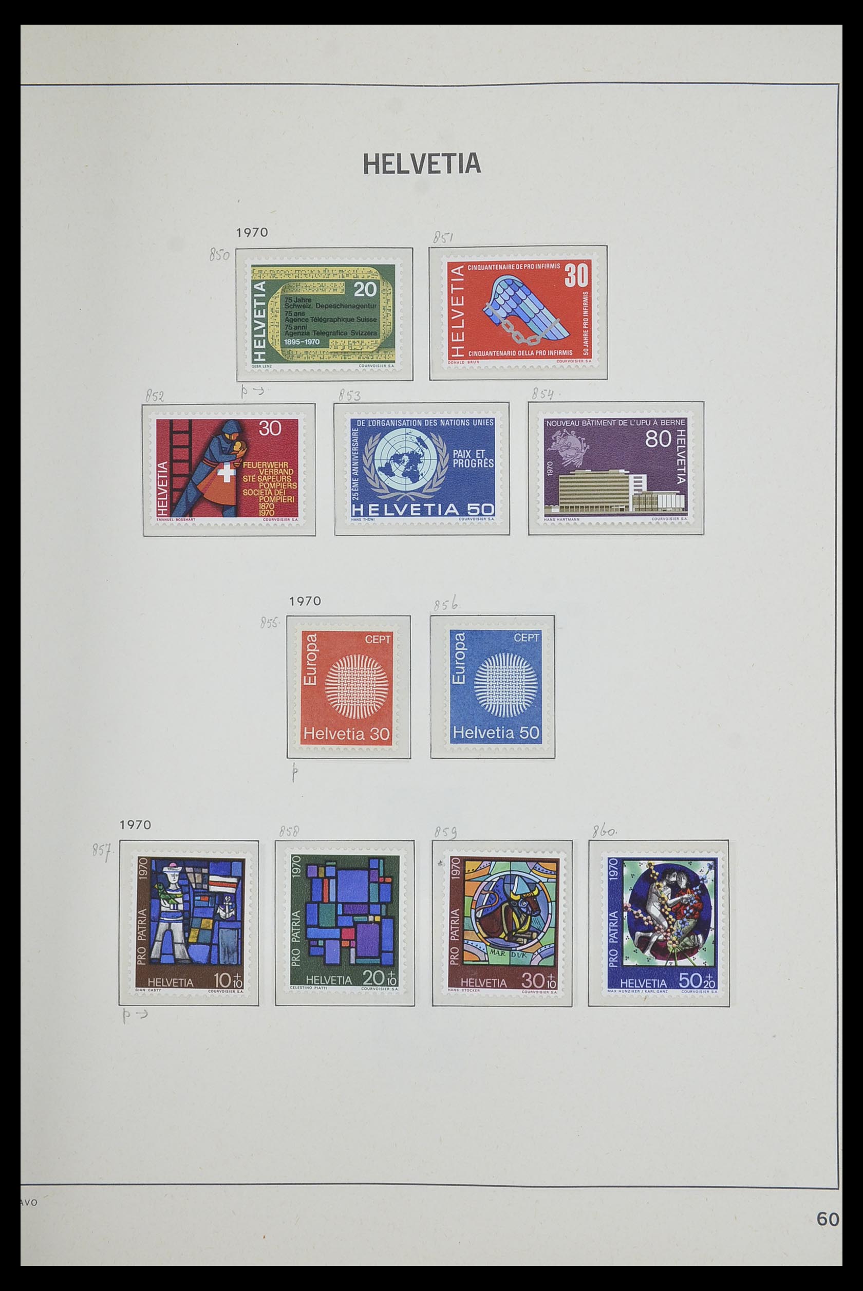 33602 059 - Stamp collection 33602 Switzerland 1854-1984.