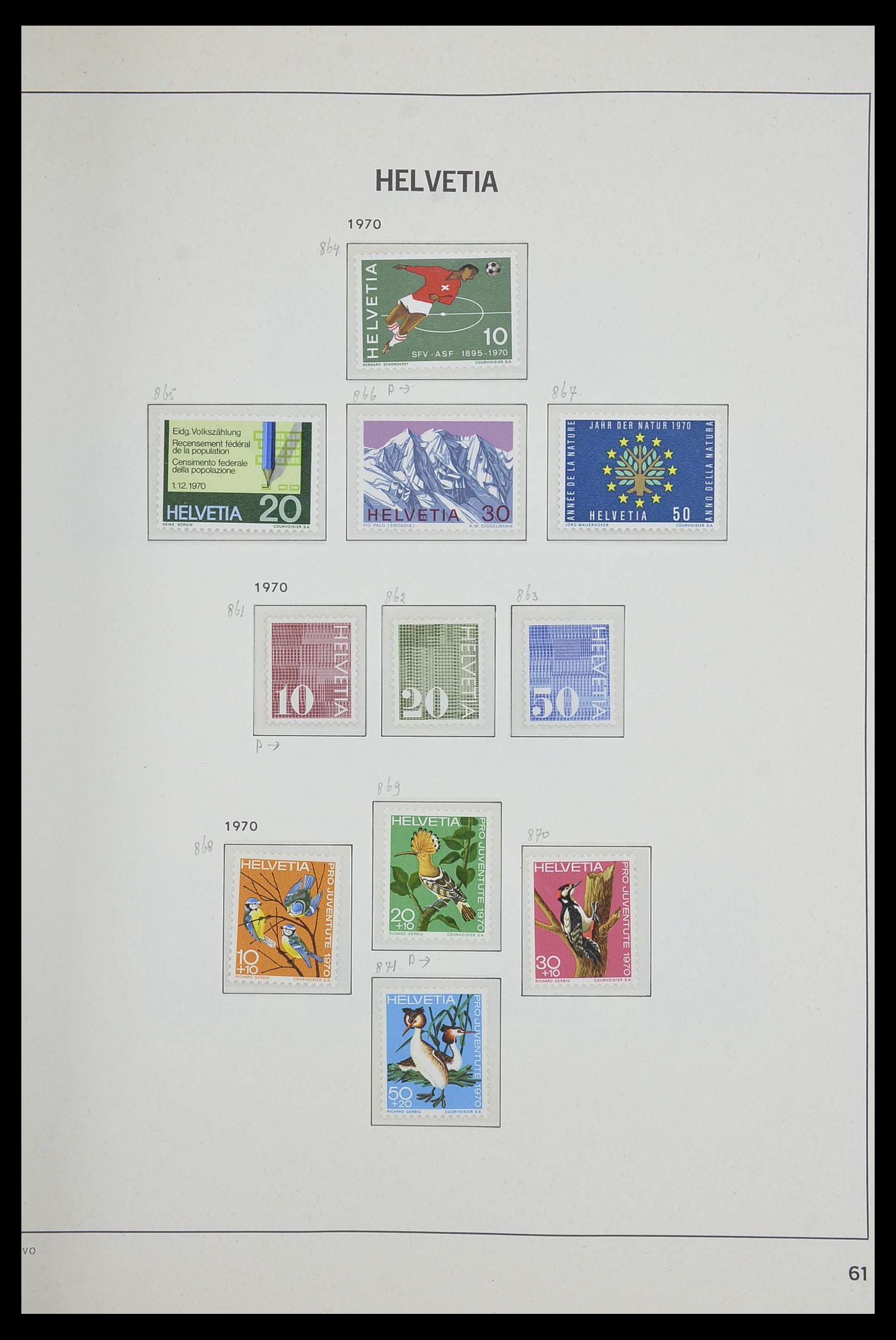 33602 060 - Postzegelverzameling 33602 Zwitserland 1854-1984.