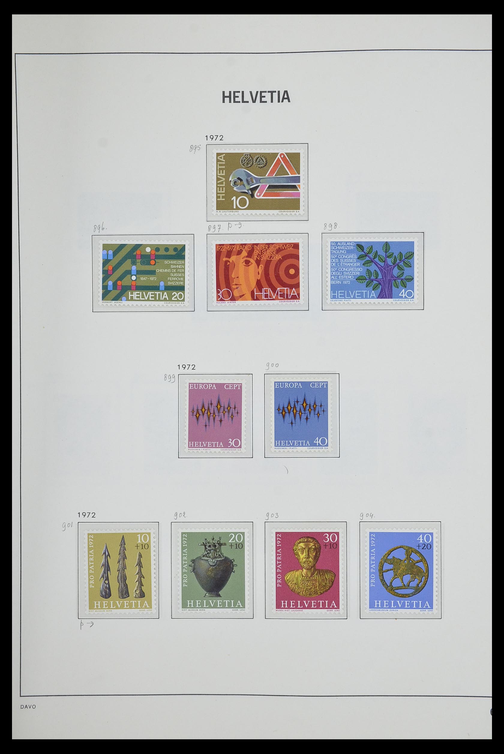 33602 063 - Stamp collection 33602 Switzerland 1854-1984.