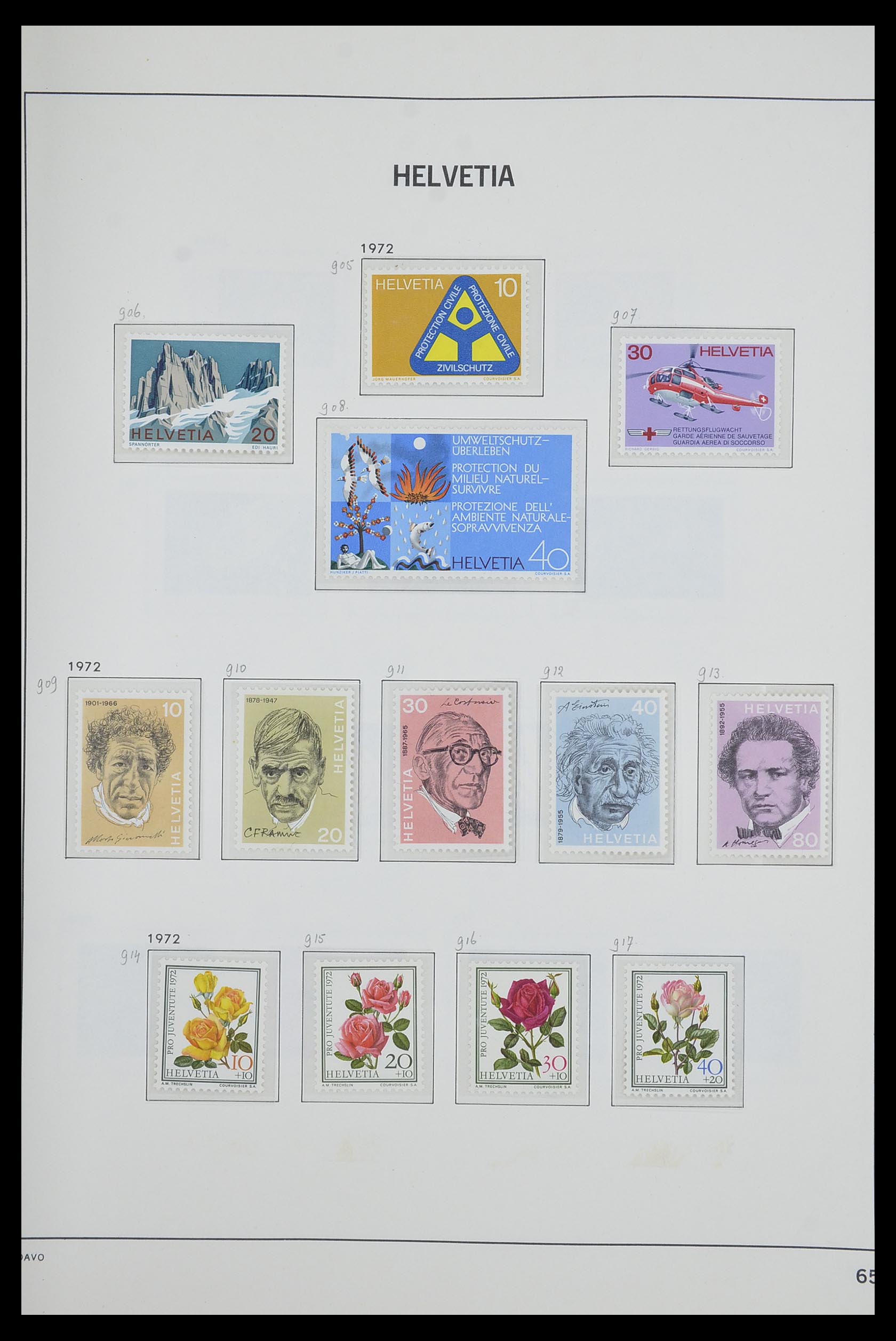 33602 064 - Stamp collection 33602 Switzerland 1854-1984.