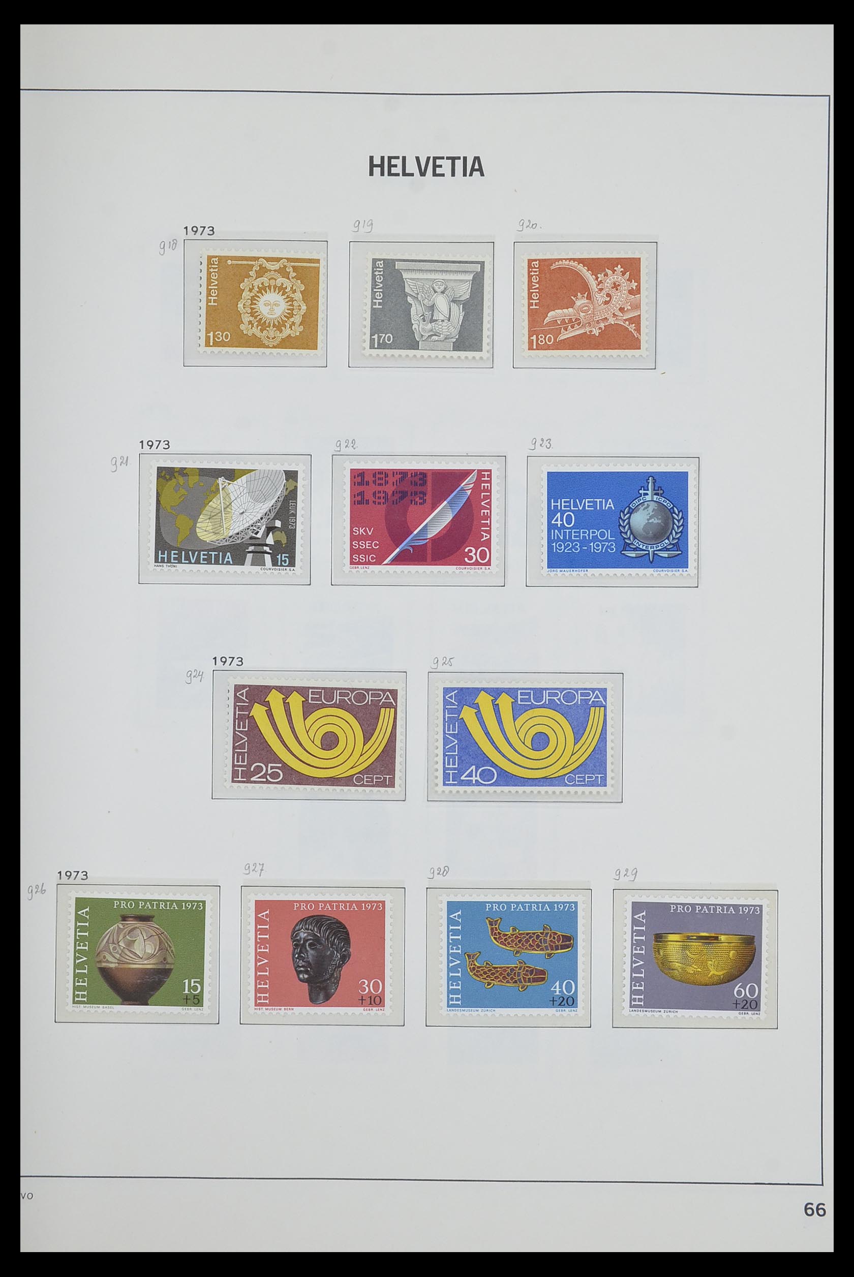 33602 065 - Stamp collection 33602 Switzerland 1854-1984.