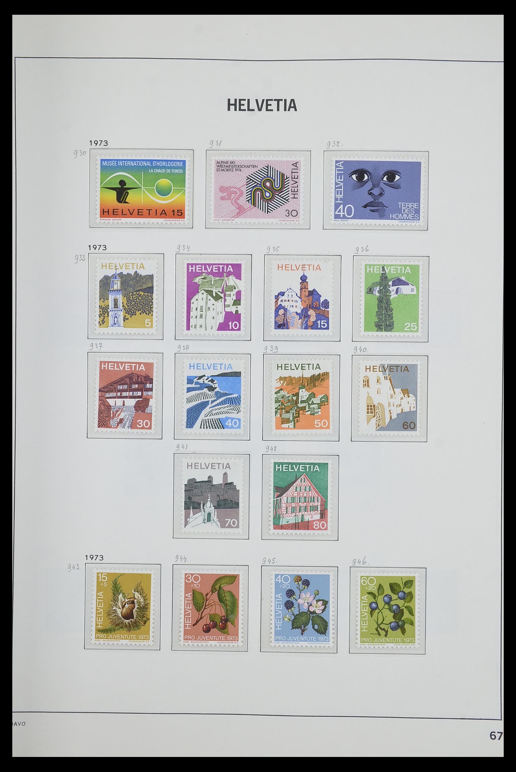 33602 066 - Stamp collection 33602 Switzerland 1854-1984.
